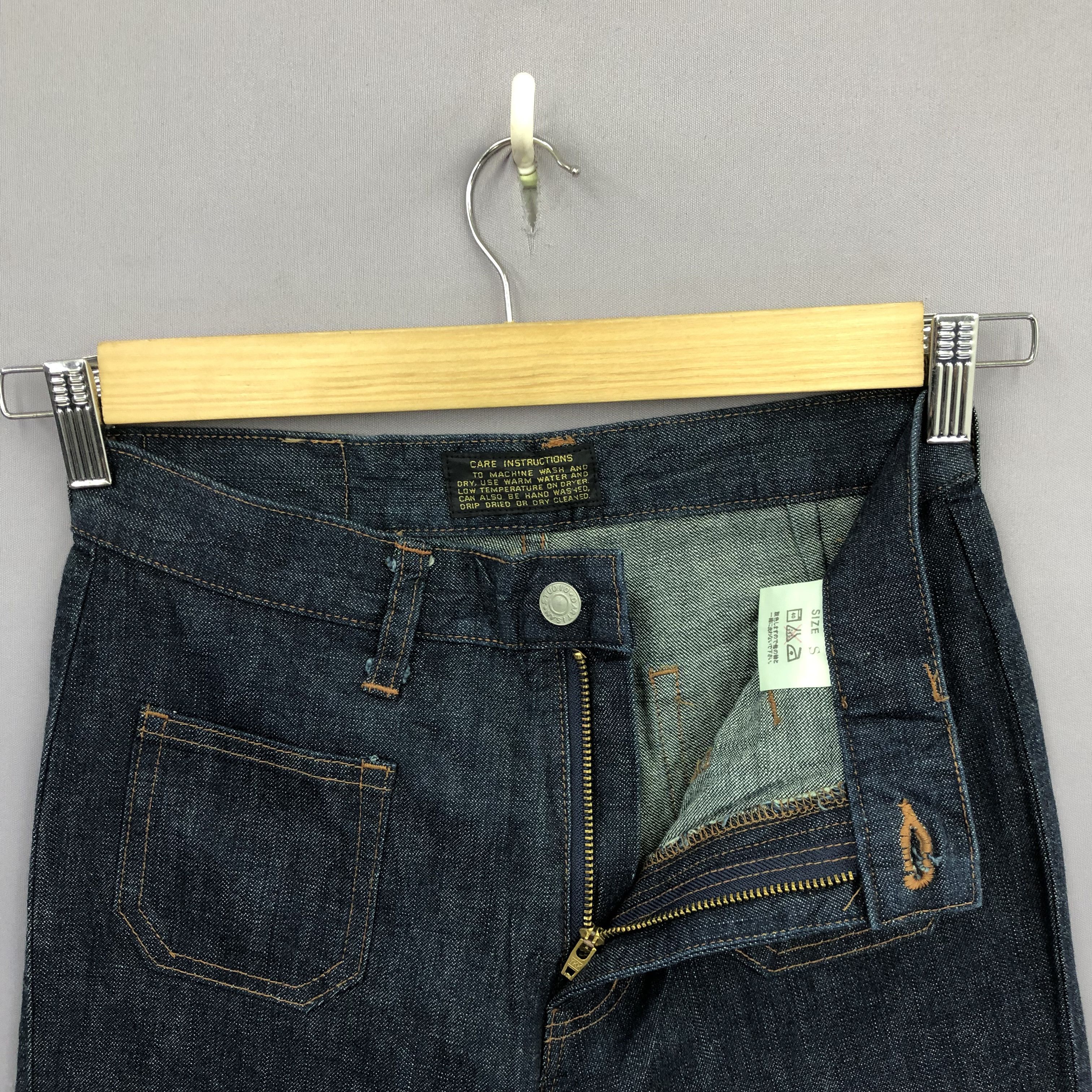 Studio D'Artisan Vintage NWT 90s Studio D'Artisan Bush Pants Flare Blue Jeans Size 26" / US 2 / IT 38 - 5 Thumbnail