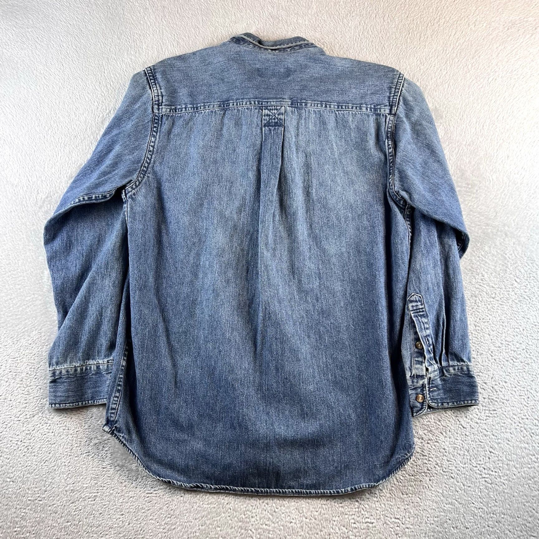 Denime Hunt Club Shirt Denim 100% Cotton Button-Down Shirt M Denim Men 90s Vintage Shacket? Size US M / EU 48-50 / 2 - 2 Thumbnail