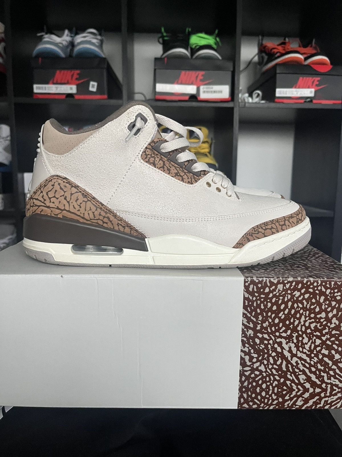 image of Nike Jordan 3 Palomino Shoes in Beige, Men's (Size 9.5)