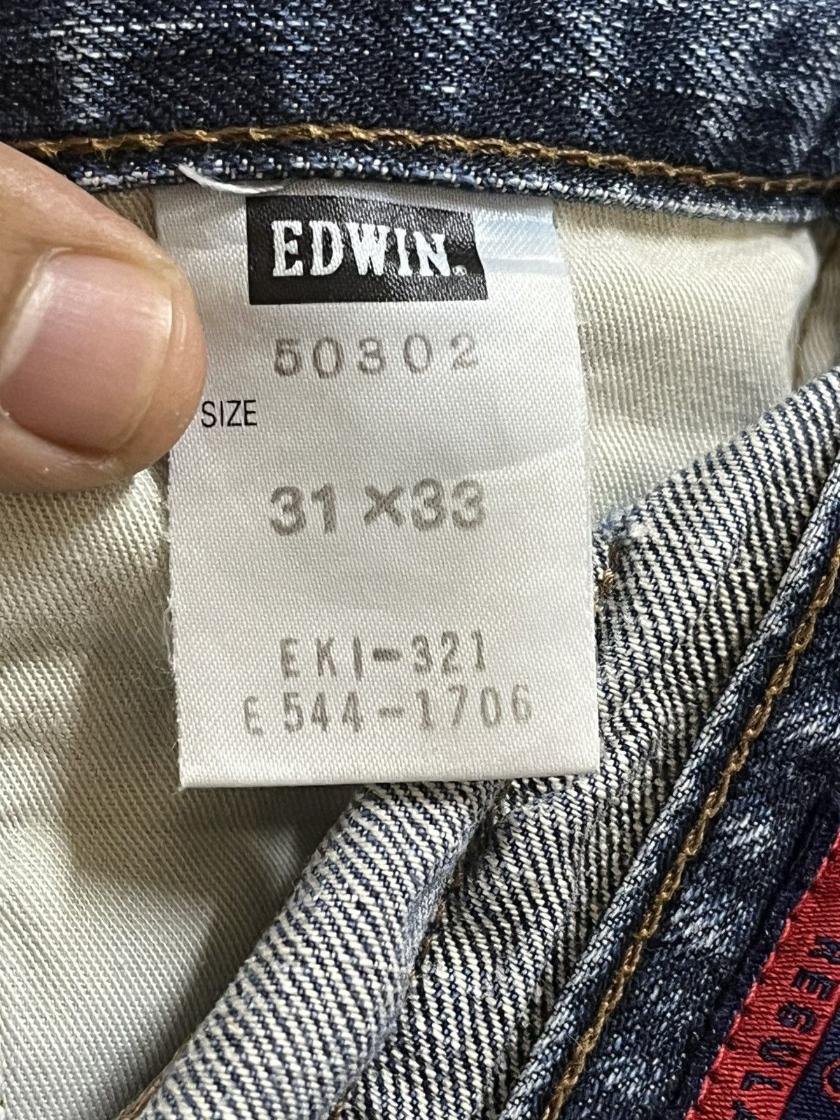 Edwin Vintage Edwin 503zz Faded Distressed Denim Size US 31 - 10 Thumbnail