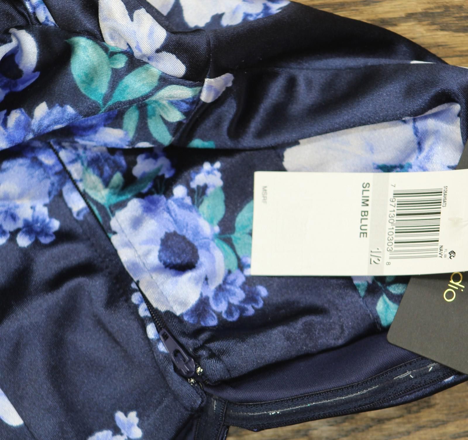 Other City Studios Printed Dress Gown 5126ah9at3 Navy Blue 12 Size XL / US 12-14 / IT 48-50 - 3 Thumbnail