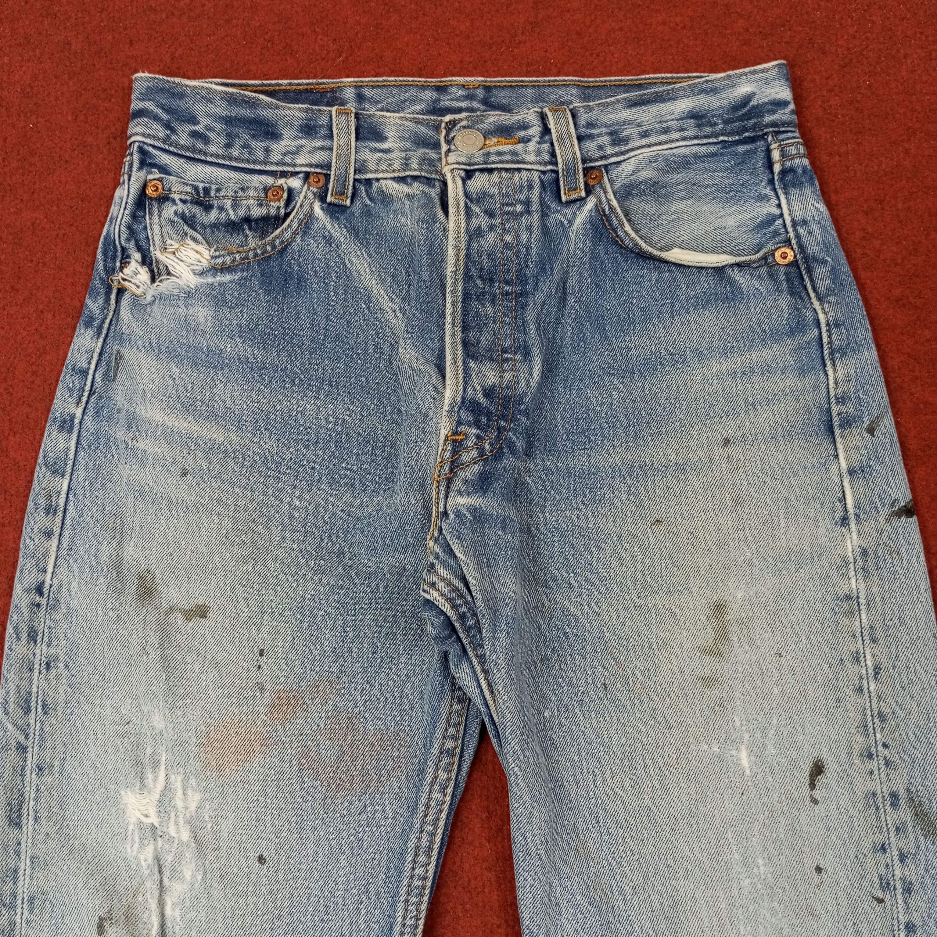 Levi's Levis 501 Streetwear Distressed Jeans c252n10 Size US 28 / EU 44 - 2 Thumbnail