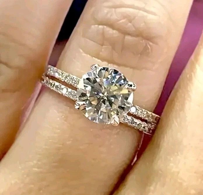 Other 925 Silver Plated Ring Sets Cubic Zirconia Size 7 Size ONE SIZE - 2 Thumbnail