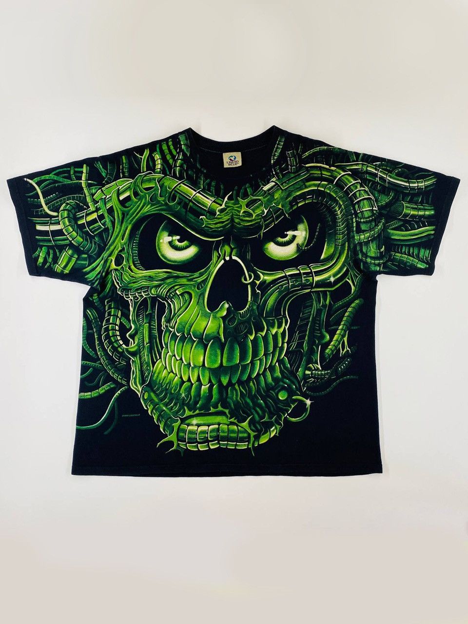 Liquid Blue 1998 Vintage Skull Terminator Supreme Stussy Size US XL / EU 56 / 4 - 1 Thumbnail