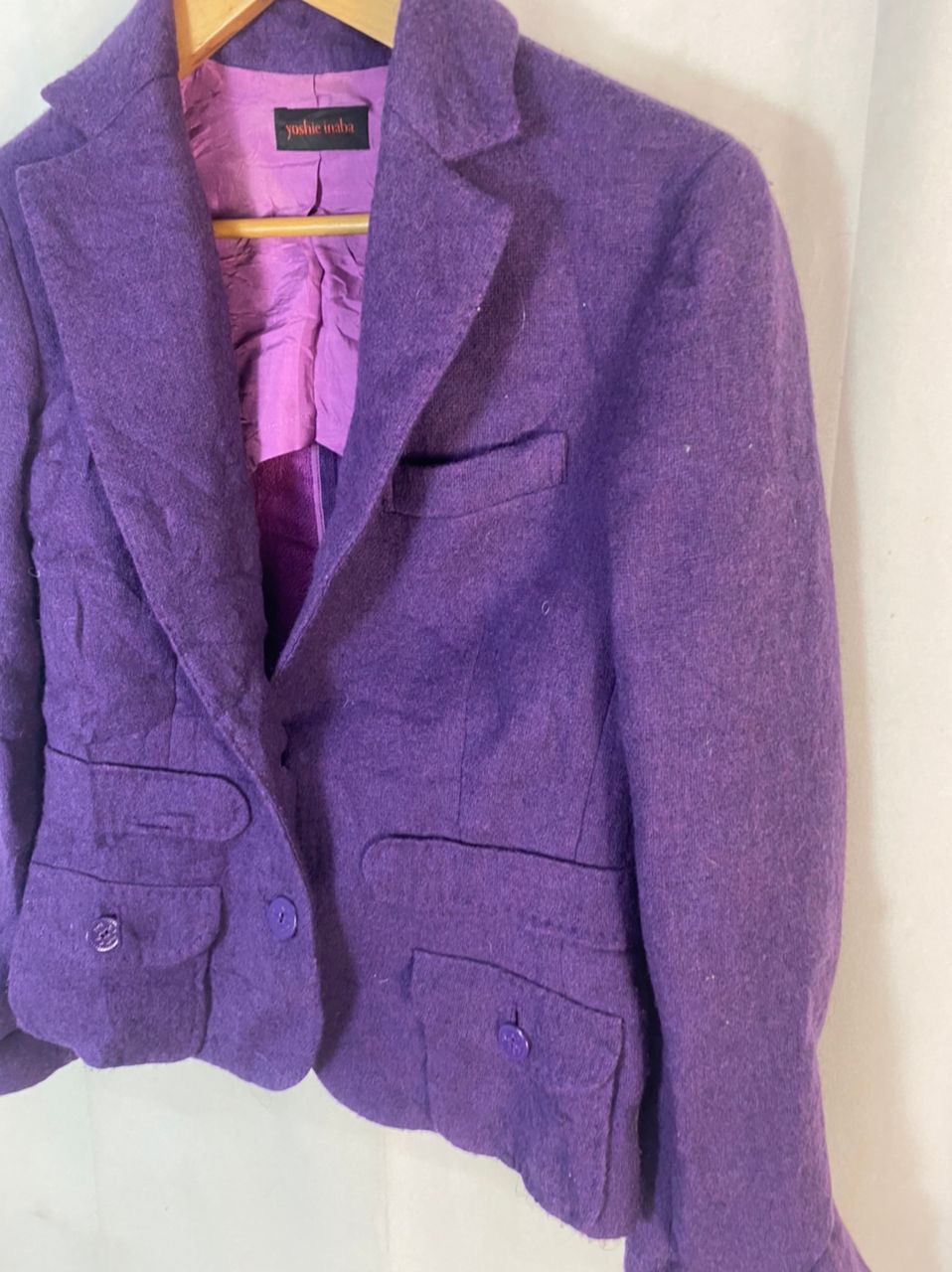 Japanese Brand × yoshie inaba Yoshie inaba wool croptop jacket Size S / US 4 / IT 40 - 2 Thumbnail