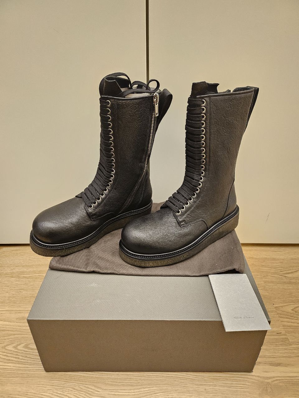 Rick Owens *New* Bozo Army Crepe Sole Boots Size US 7 / EU 40 - 1 Thumbnail