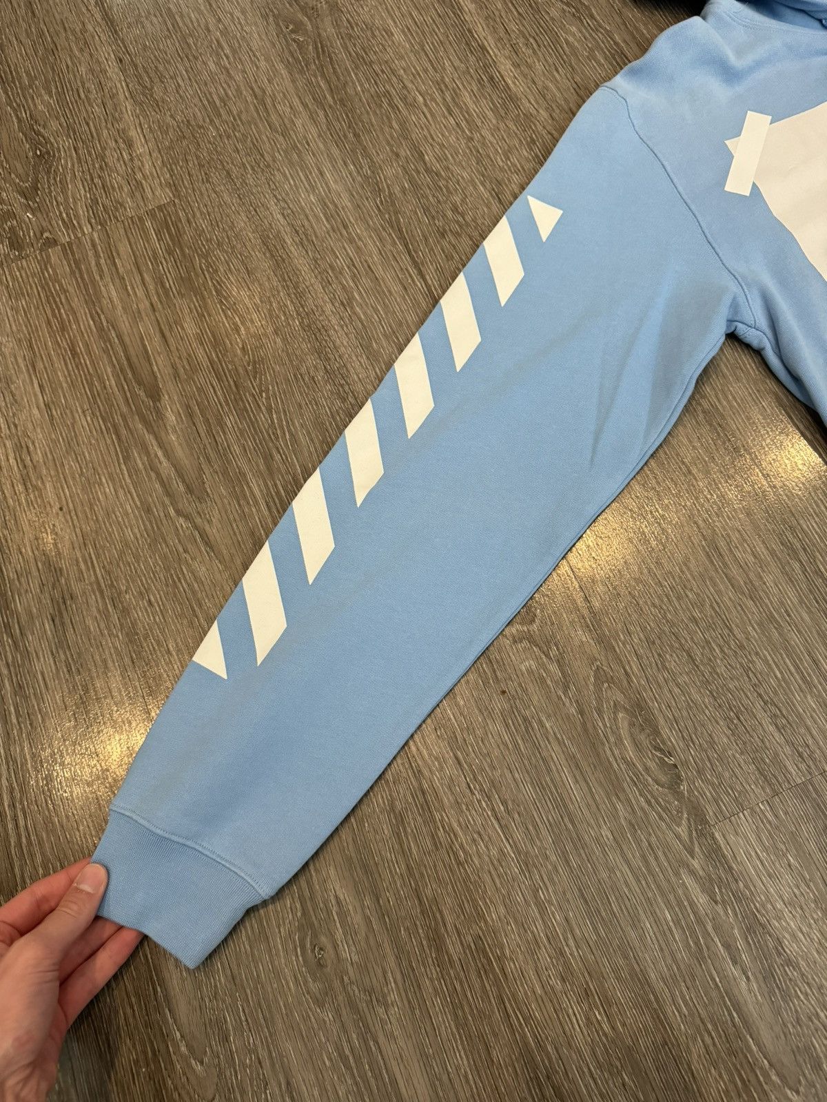 Off-White Off White GRAIL FW14 Caravaggio Hoodie Light Blue Size Large Size US L / EU 52-54 / 3 - 9 Thumbnail