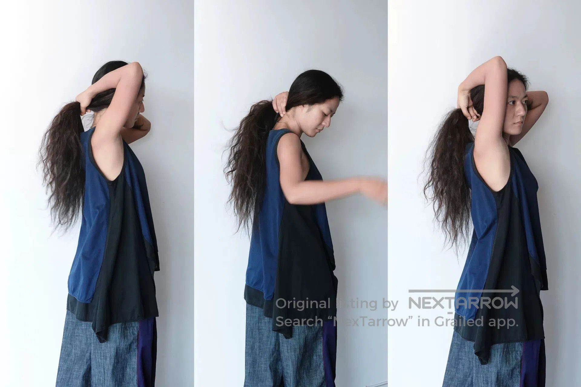 Y's Y's Navy Blue Sleeveless Top. Size S / US 4 / IT 40 - 3 Thumbnail