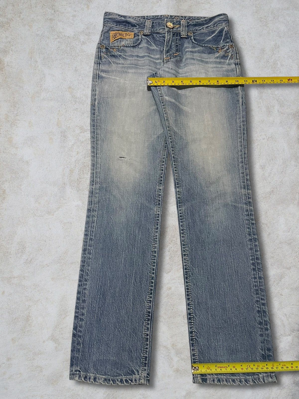 Edwin Vintage Edwin Blue Trip Tripping Multicolour Liner Wash Jean Size 31" - 15 Thumbnail