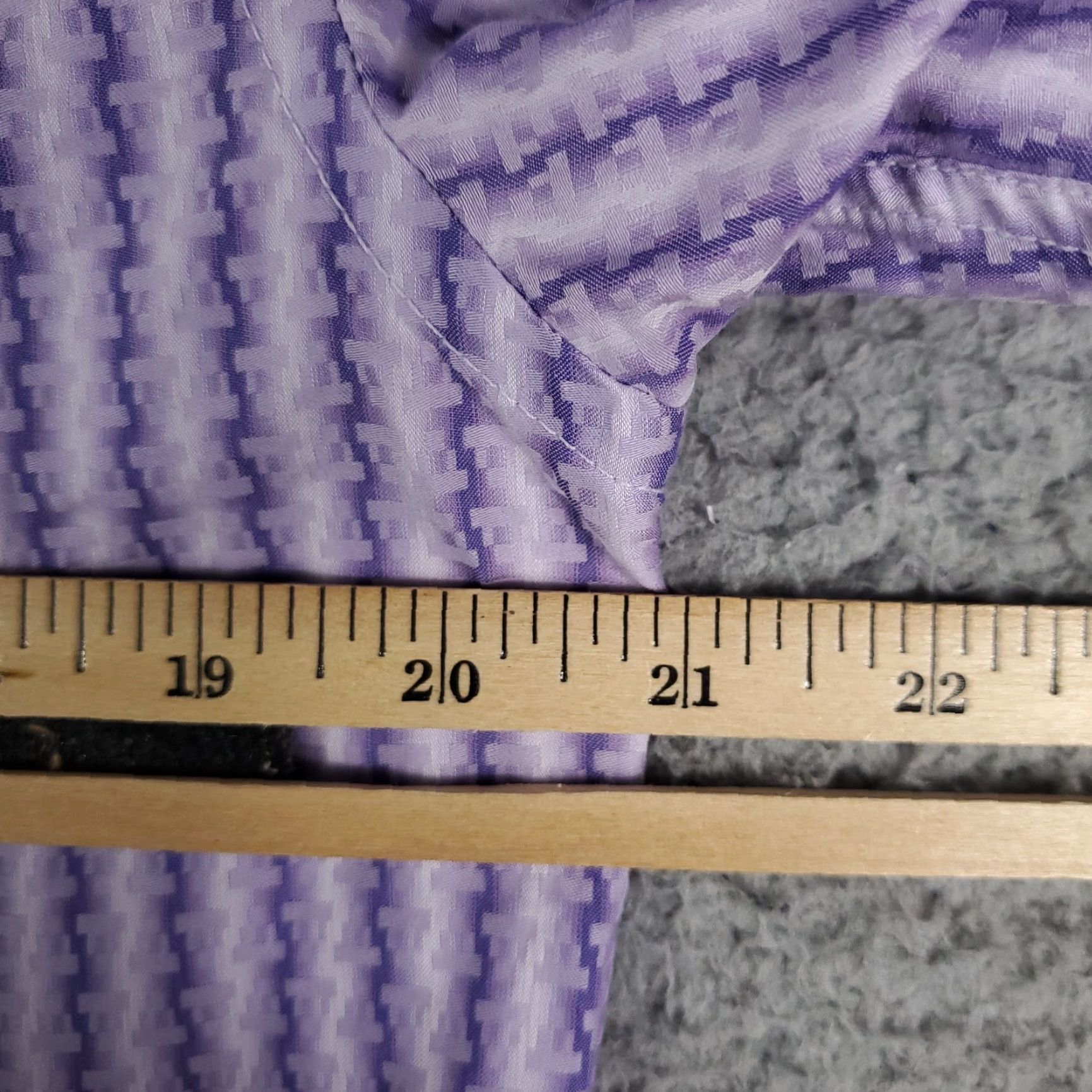 BUGATCHI Bugatchi Uomo Button-Up Shirt Mens Medium Purple Striped Long Sleeve Size US M / EU 48-50 / 2 - 7 Thumbnail