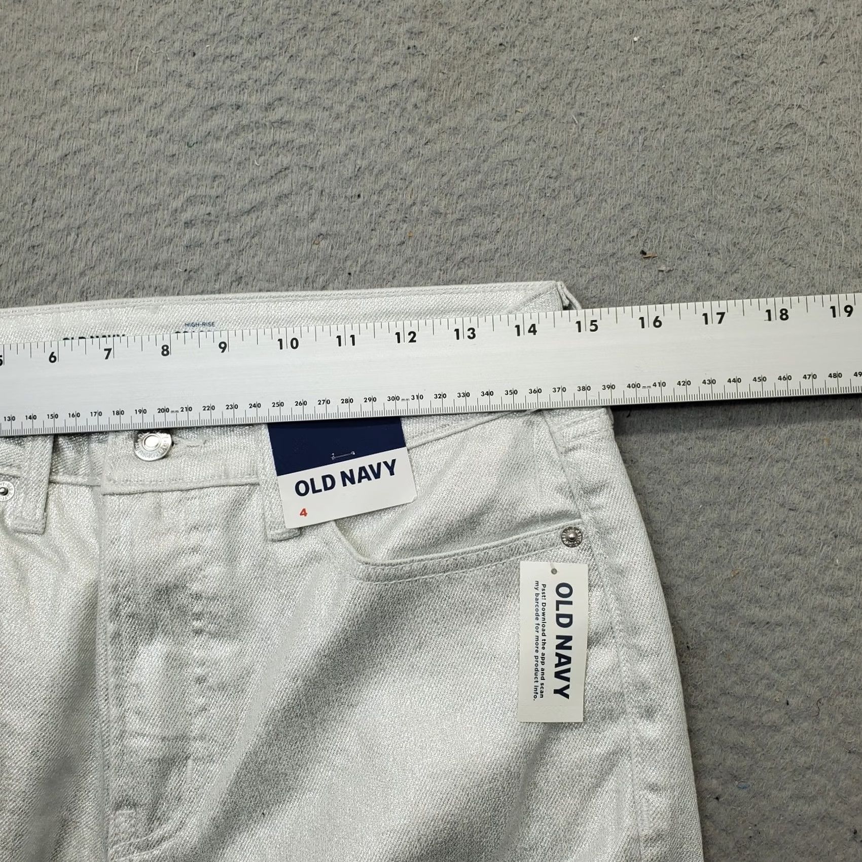 Old Navy Old Navy Pants Womens 4 Multicolor High Rise OG Loose Pockets Chino Casual 4 Womens Pants Size 27" / US 4 / IT 40 - 6 Thumbnail