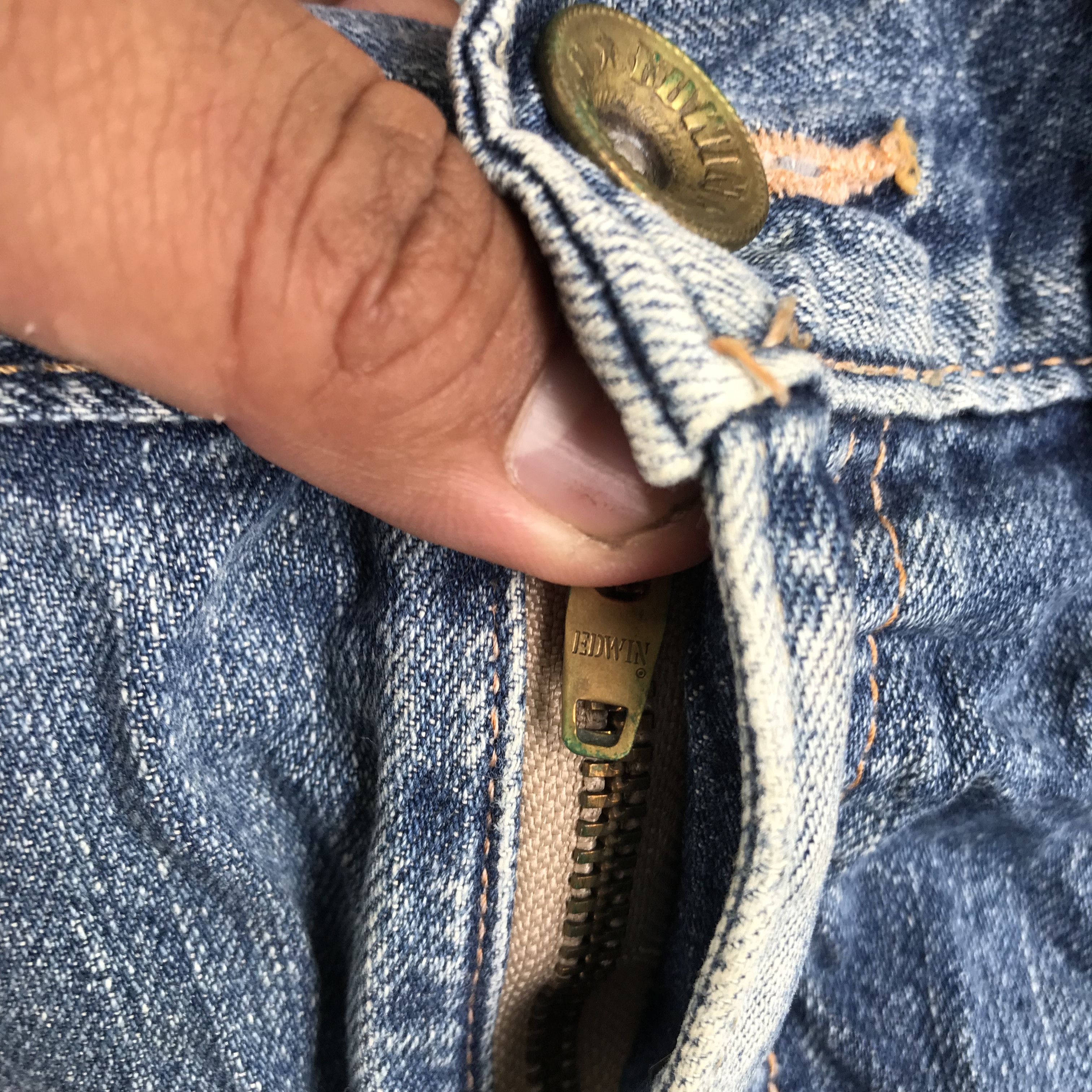 Edwin Vintage Edwin Exclusive Distressed Denim-size 36 Size US 36 / EU 52 - 13 Thumbnail