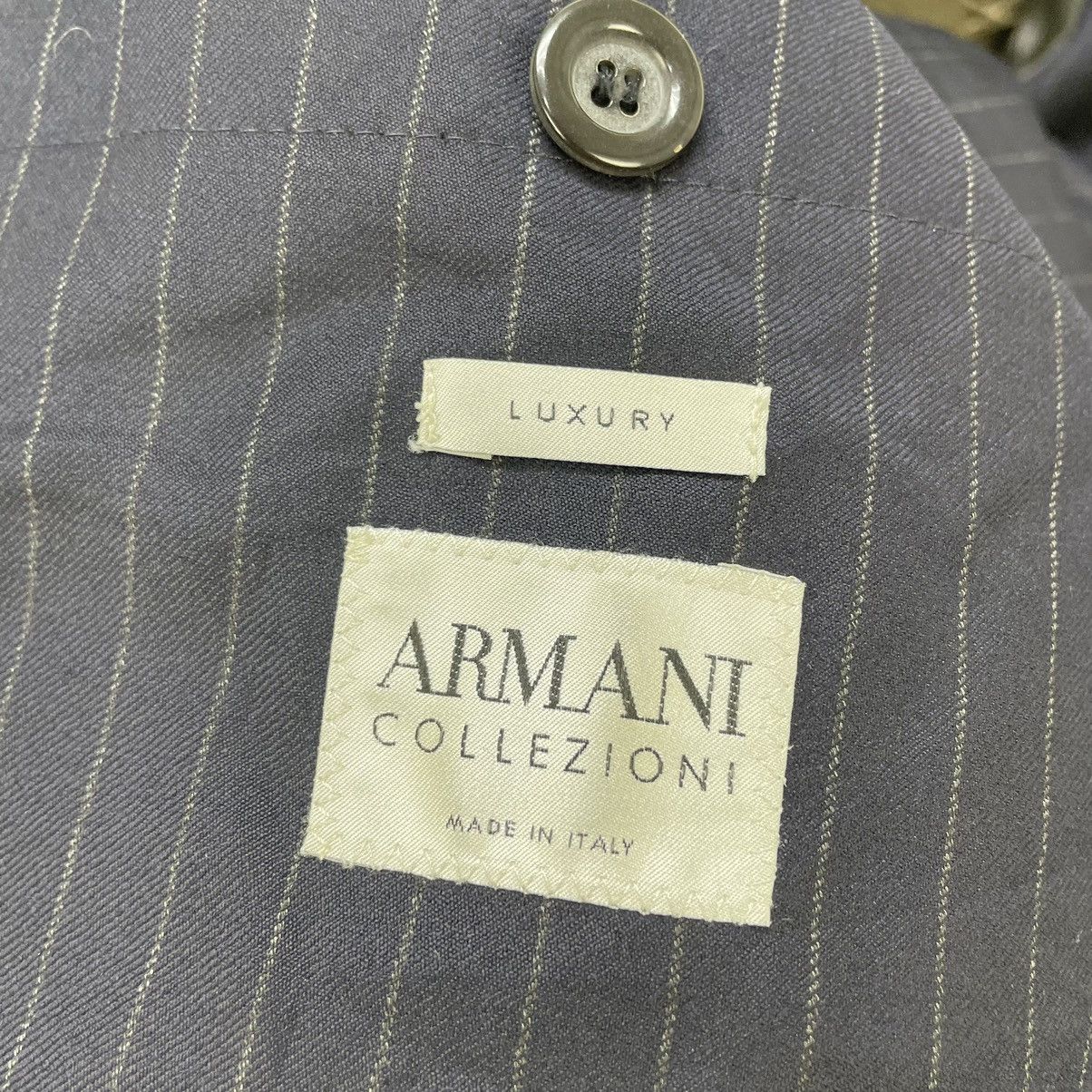 Armani Collezioni 💥Italian Designer Armani Colleztion Stripe Jacket Size US M / EU 48-50 / 2 - 4 Thumbnail