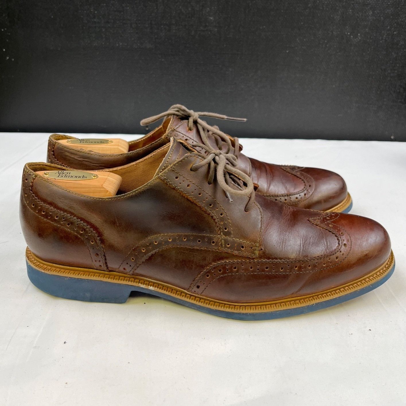 Cole Haan Cole Haan Men's Brown Dress Shoes/Oxfords Sz 10.5M SKU 4456 Size US 10.5 / EU 43-44 - 4 Thumbnail