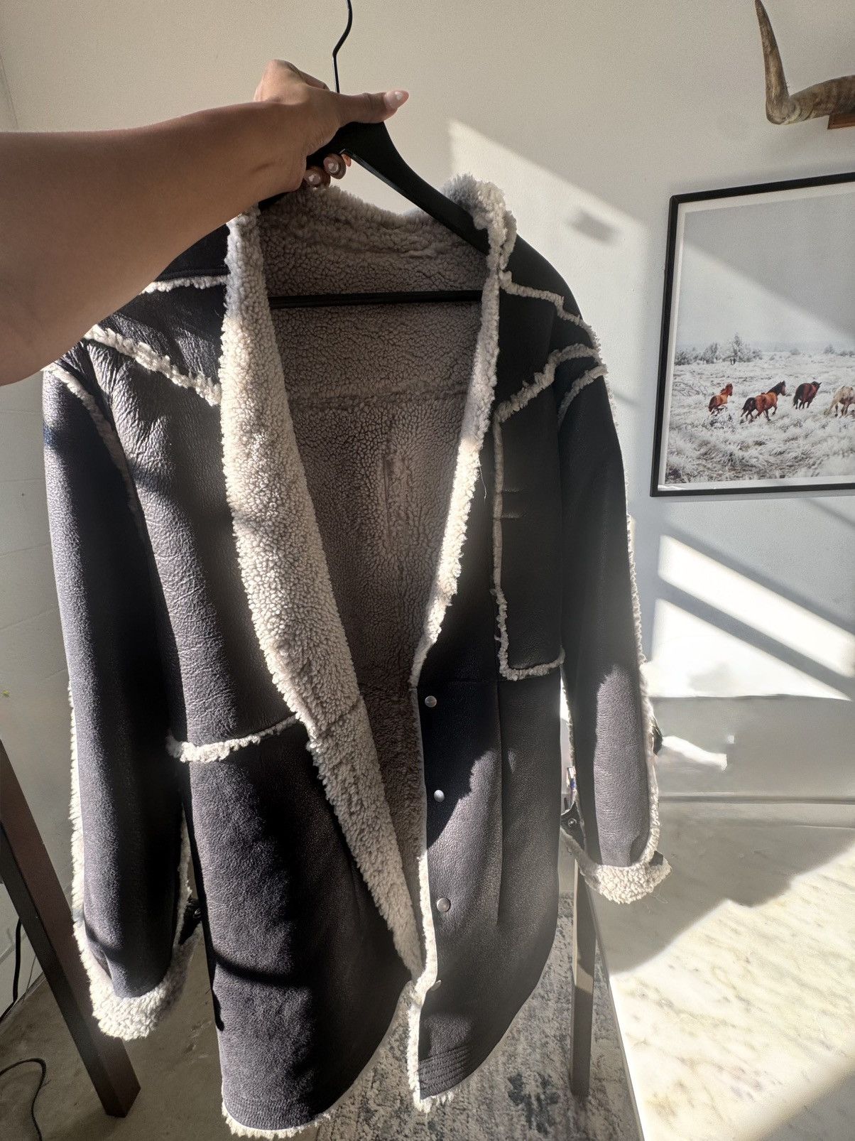 Rick Owens Rick Owen’s Lamb Leather Coat Size US XXS / EU 40 - 2 Thumbnail