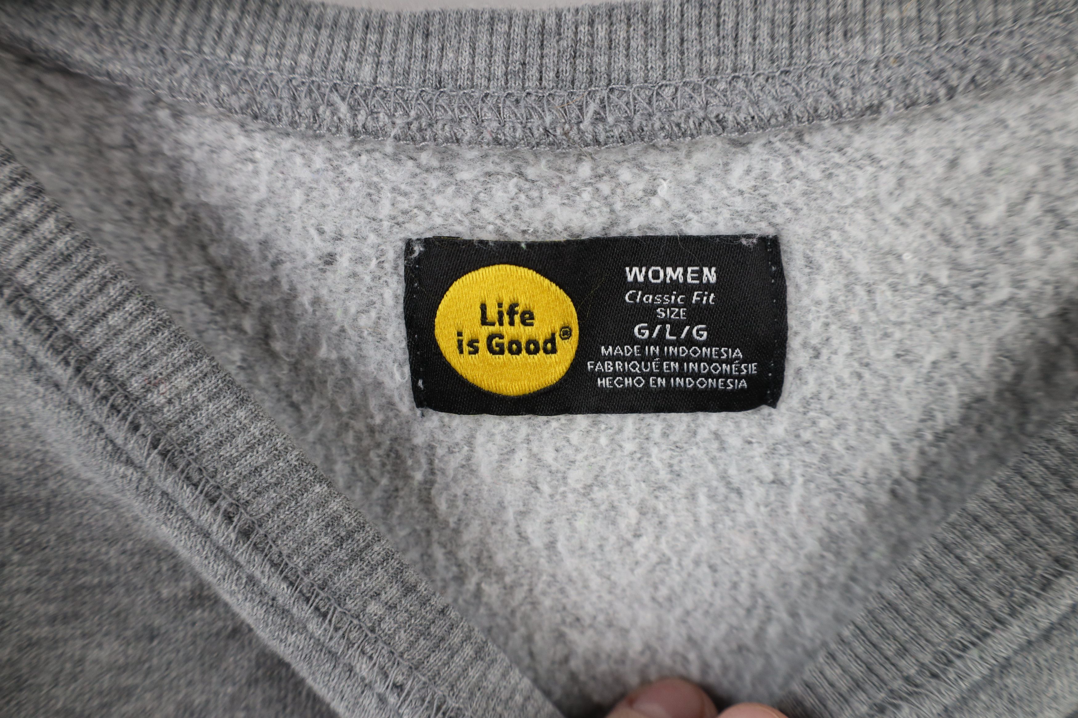 Life is Good × Vintage Life is Good Fit Spell Out Sunflower Crewneck Sweatshirt Size L / US 10 / IT 46 - 6 Thumbnail