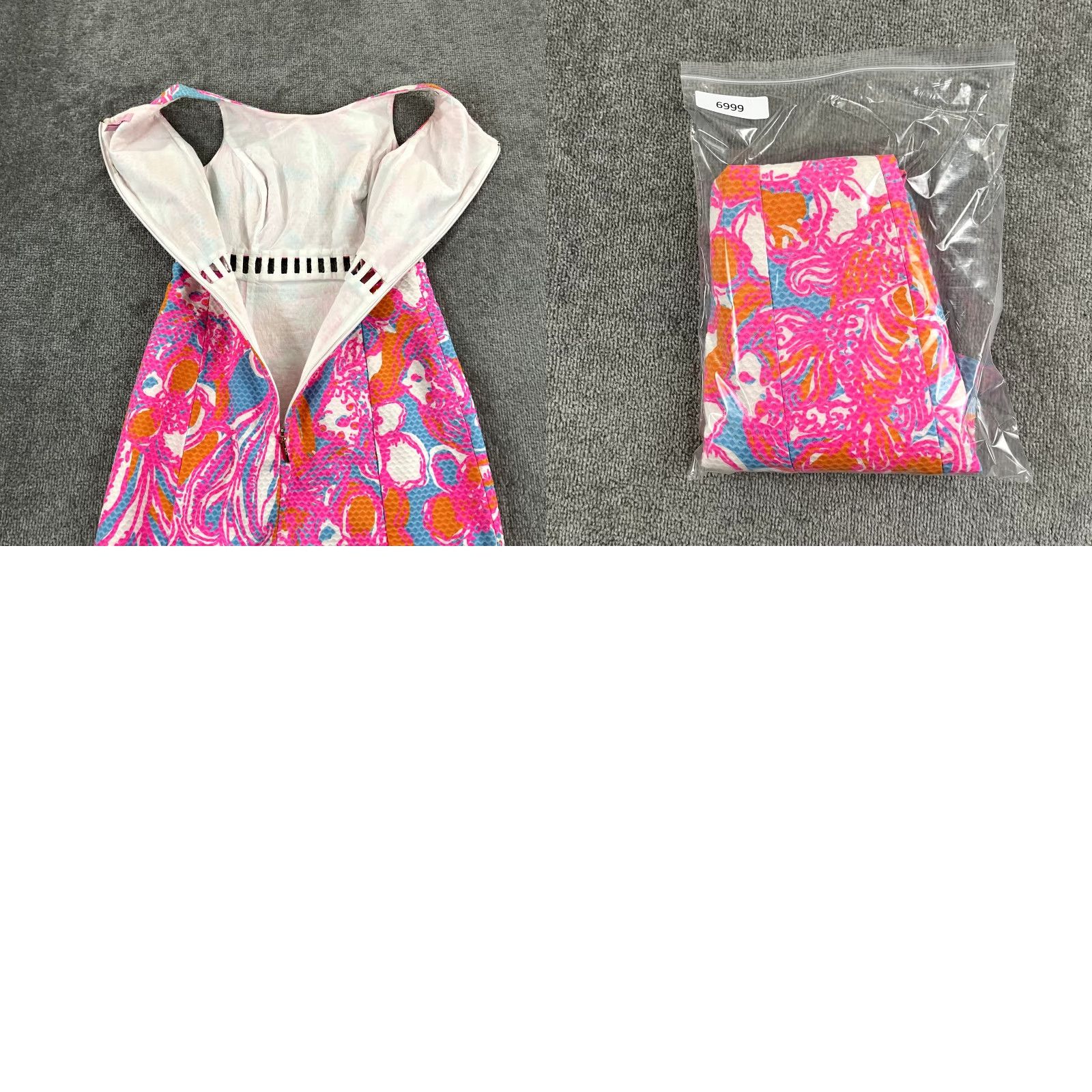 Lilly Pulitzer VINTAGE Lilly Pulitzer Dress Women Size 00 Iggy Shorely Feeling Tanked Cut Shift Pique Size S / US 4 / IT 40 - 9 Thumbnail