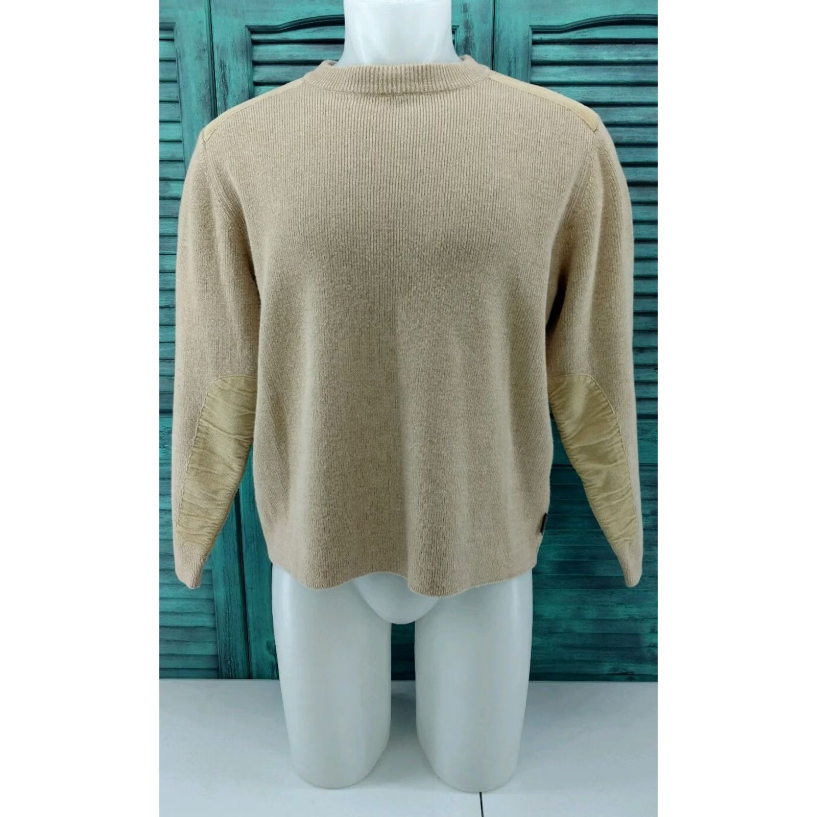 Vintage Woolrich Mens Sweater Khaki Size L Crewneck Cotton Blend Woolrich Mens Khaki Sweater L Large Crewneck Cotton Blend Size US L / EU 52-54 / 3 - 3 Thumbnail