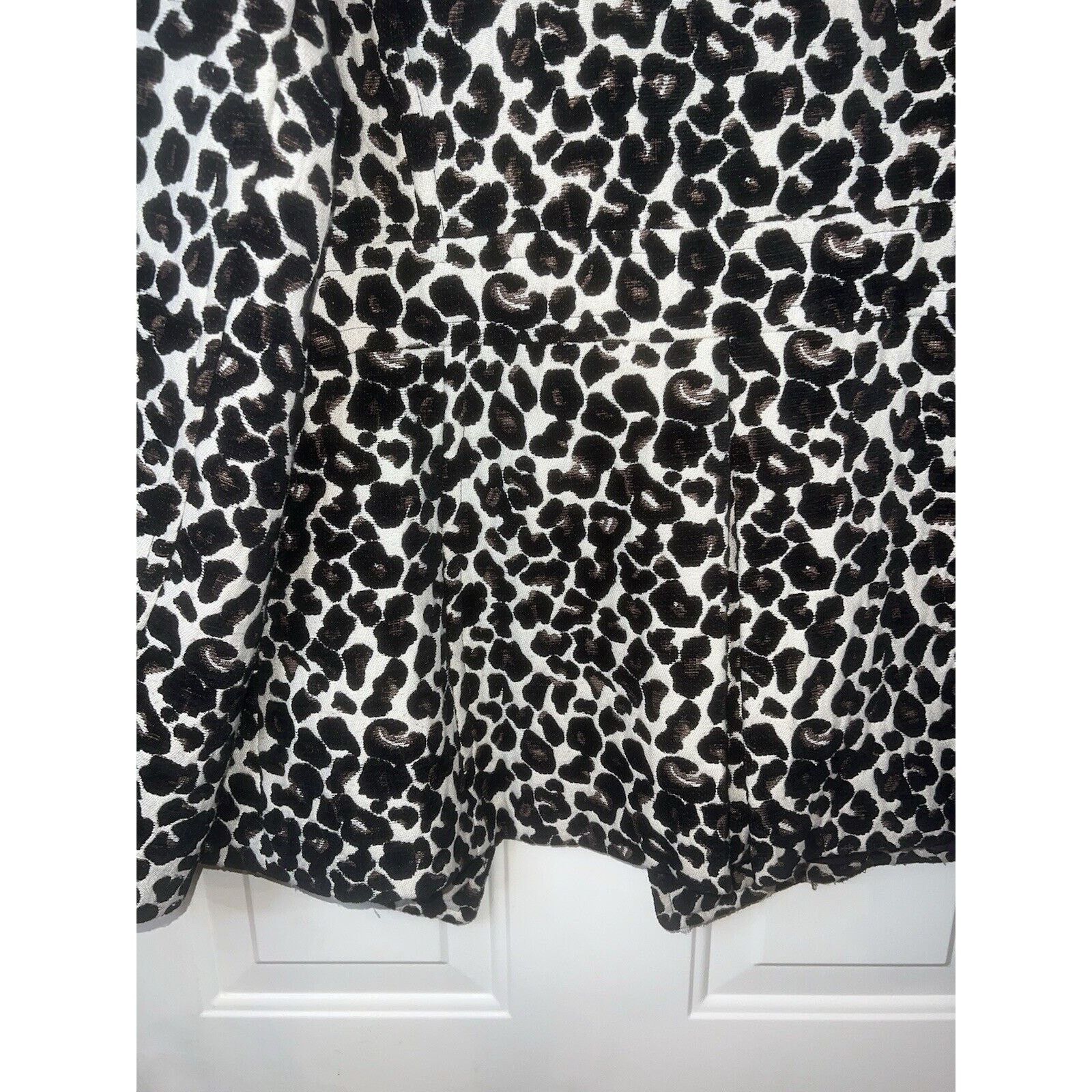 Apt. 9 Apt 9 Leopard Print Coat Women’s Large Button Front Jacket Size L / US 10 / IT 46 - 7 Thumbnail