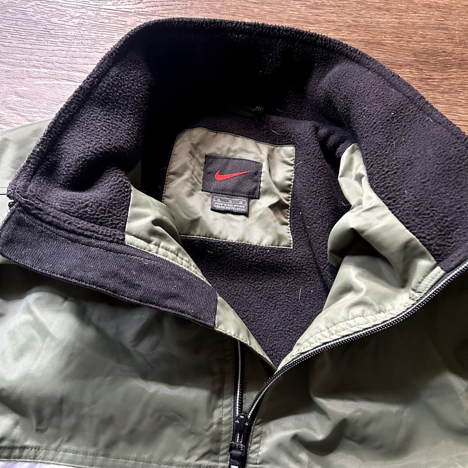 Nike Vintage Nike Moss Green Windbreaker Jacket Size US XL / EU 56 / 4 - 3 Thumbnail
