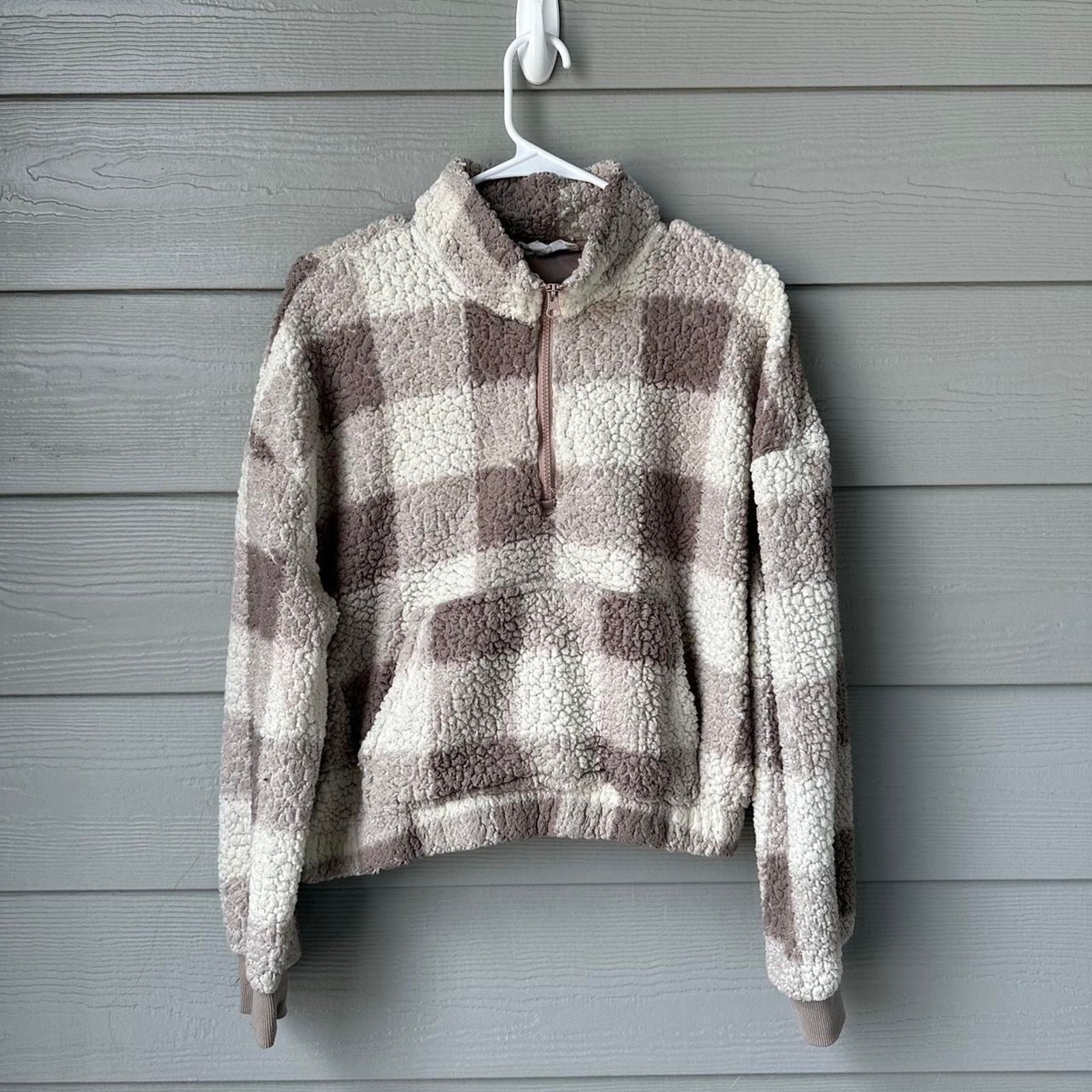 Other Cozy brown and white plaid Size M / US 6-8 / IT 42-44 - 2 Thumbnail