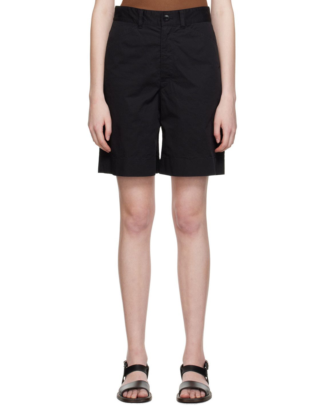 Lemaire Lemaire Black Chino Shorts Size 28" / US 6 / IT 42 - 1 Thumbnail