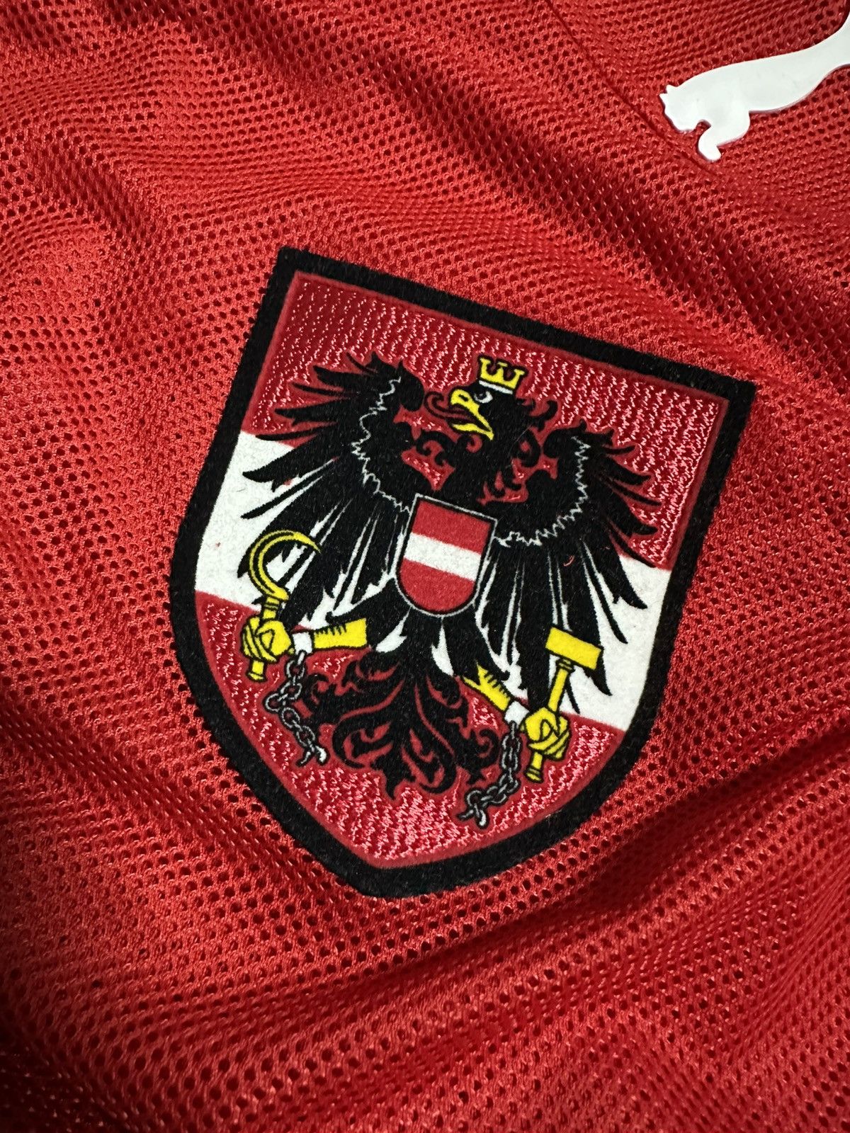 Puma 🫧 PUMA AUSTRIA TEAM JERSEY HOME ss2008/2010 RED TRIKOT Size US L / EU 52-54 / 3 - 14 Thumbnail