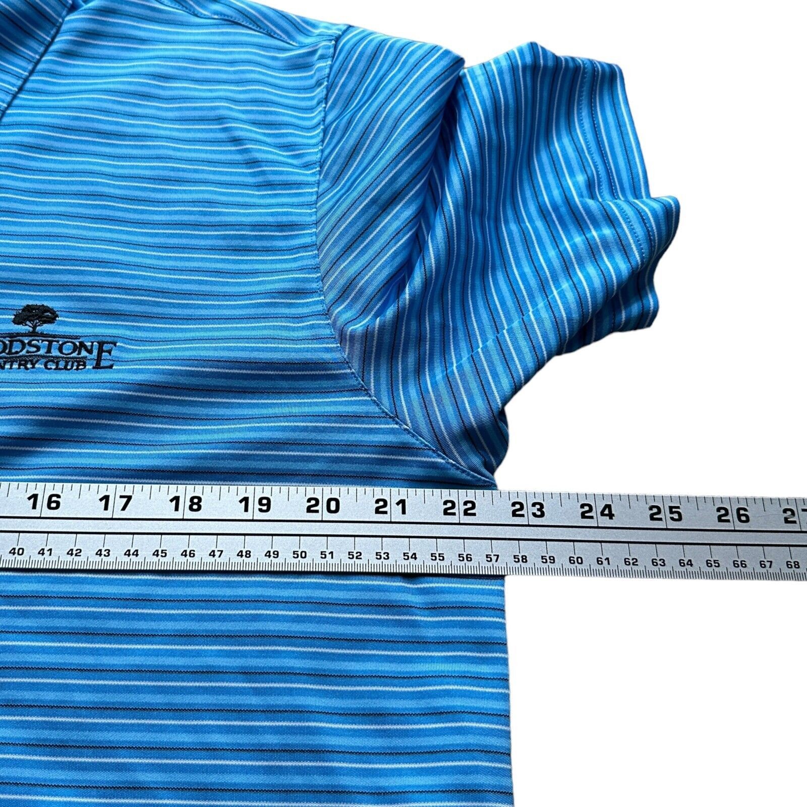 Greg Norman Greg Norman Polo Shirt Men Large Blue Woodstone Country Club Size US L / EU 52-54 / 3 - 8 Thumbnail