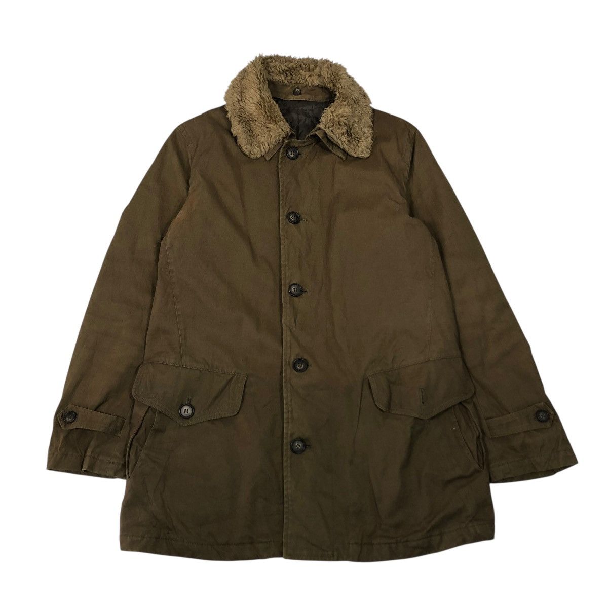 Issey Miyake 🔥VINTAGE CHORE WORK JACKET DUCK CANVAS SHIPS JAPAN Size US L / EU 52-54 / 3 - 1 Thumbnail