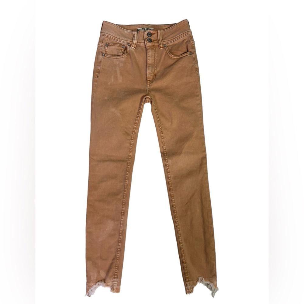 Free People Free People l Wild Child Tan Skinny Jeans 25 Size 25" / US 0 / IT 36 - 6 Thumbnail
