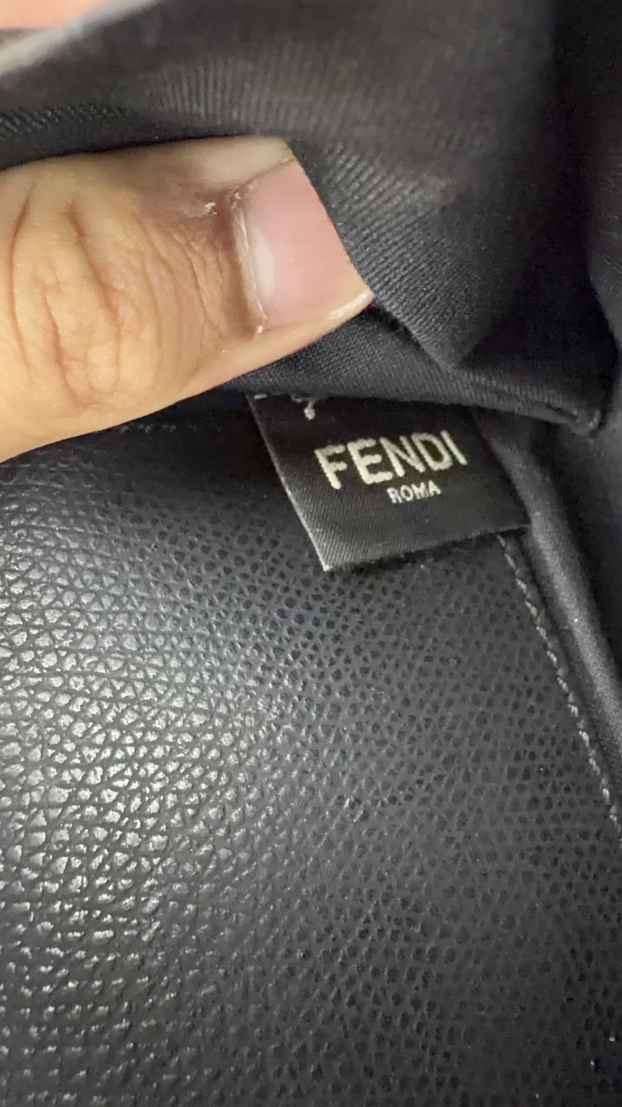 Fendi Fendi Black Leather Kan I Wallet On Chain Size ONE SIZE - 9 Thumbnail