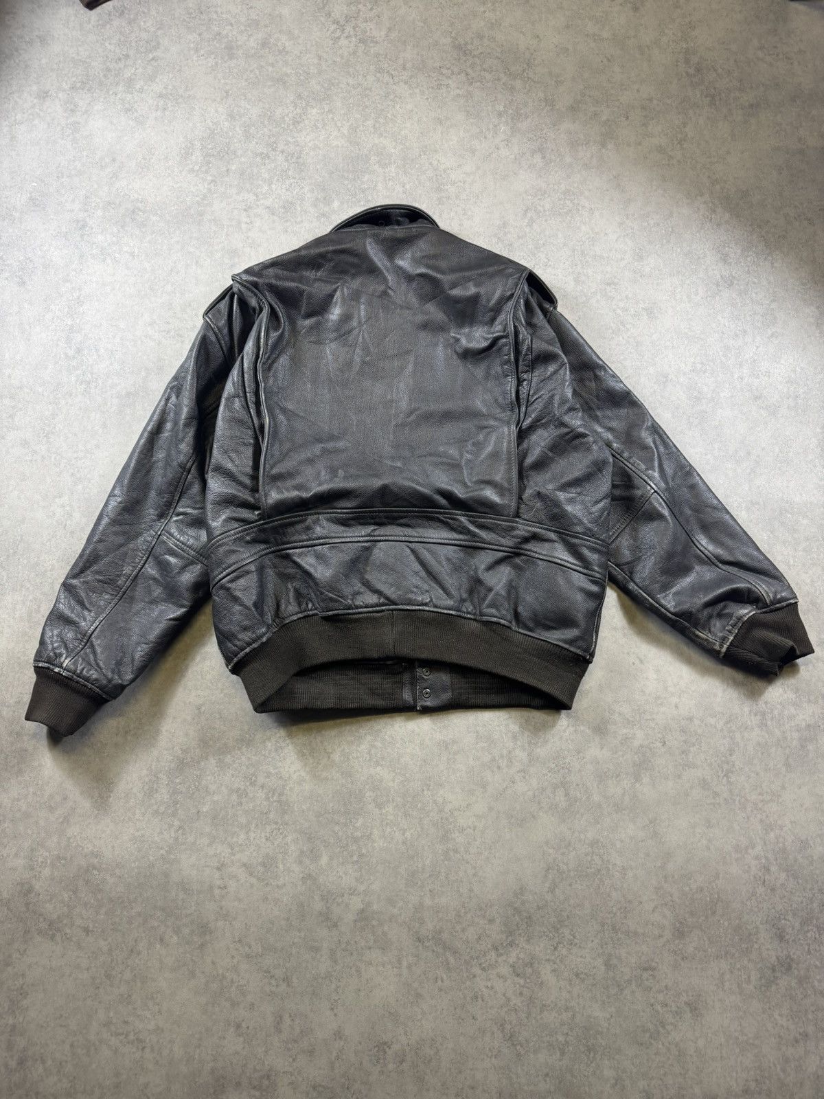 Other Vintage Leather Jacket Size US XXL / EU 58 / 5 - 4 Thumbnail