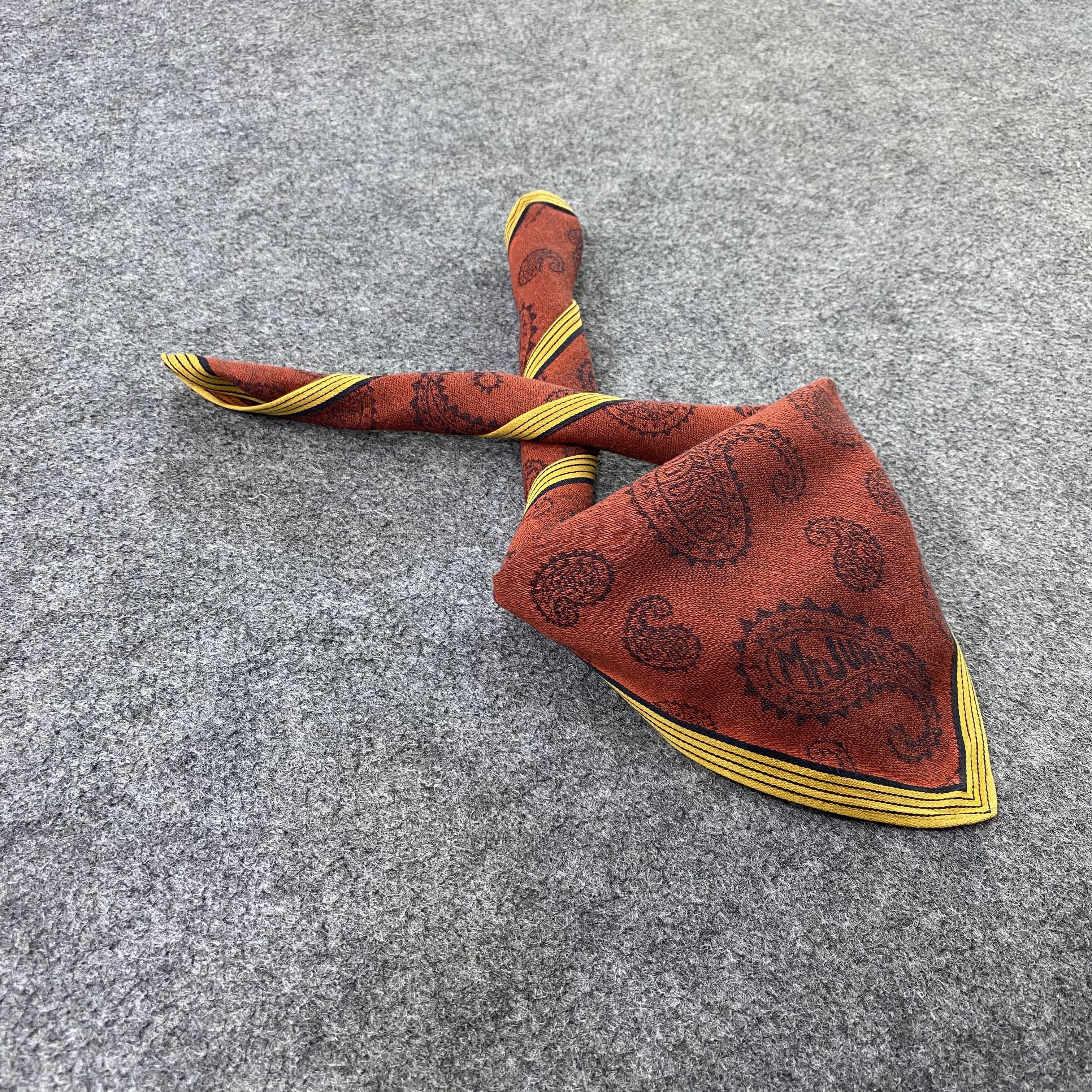 Japanese Brand Mr.Junko Handkerchief Neckerchief Bandana-B1951 Size ONE SIZE - 1 Thumbnail