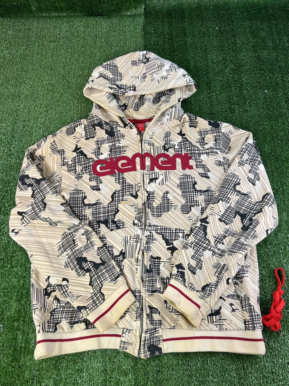 Element Element Skateboards Y2K Men XL Full Zip Hoodie Abstract Size US XL / EU 56 / 4 - 1 Thumbnail
