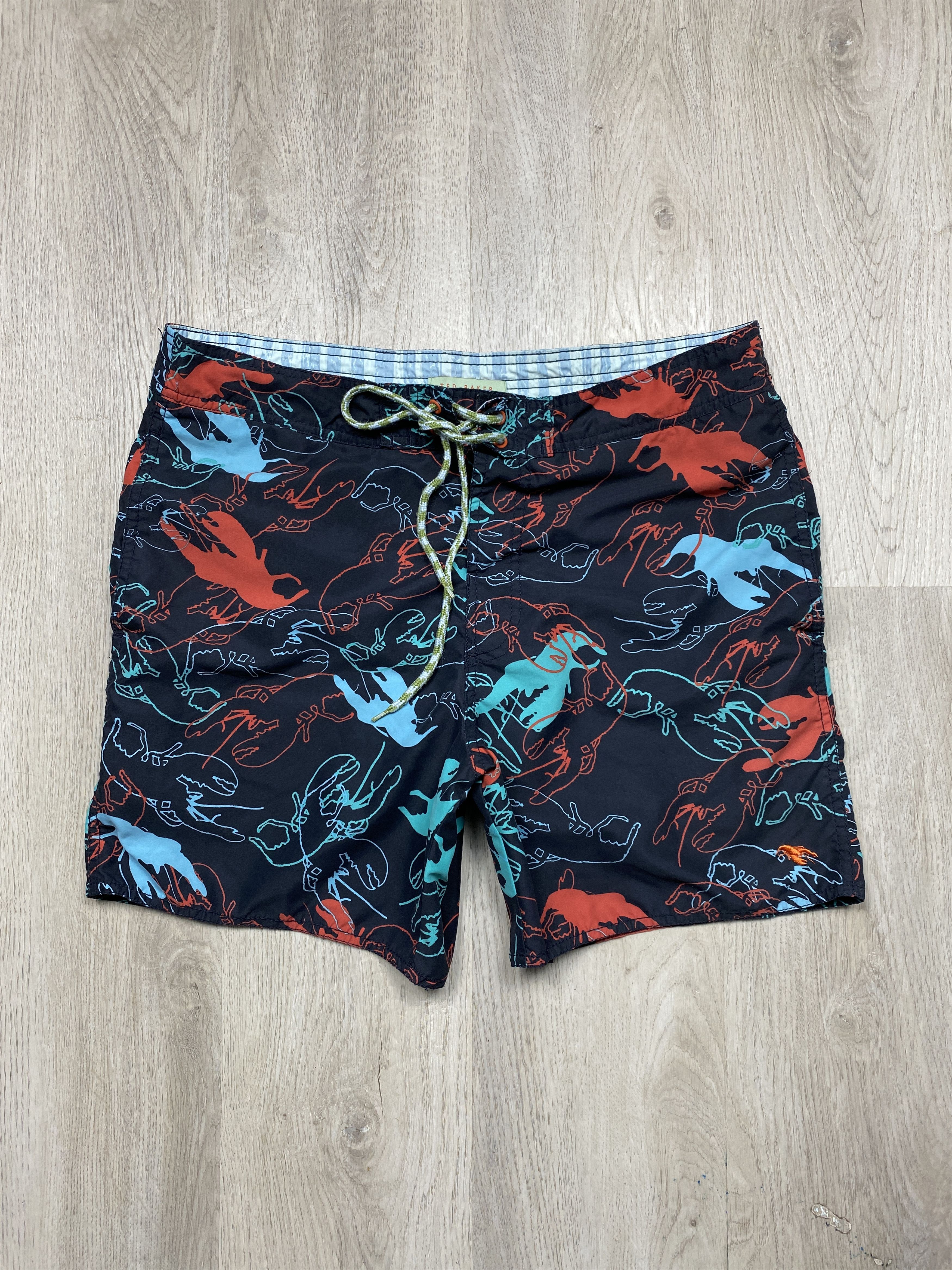 Ted Baker × Vintage Ted Baker Vintage Mens Swimming Shorts Size US 34 / EU 50 - 1 Thumbnail
