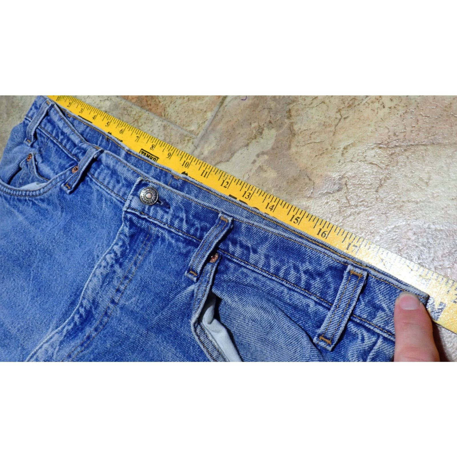 Levi's VINTAGE Levi's 505 Distressed Denim Jeans Men's 38x32 Blue High Rise Size US 38 / EU 54 - 7 Thumbnail