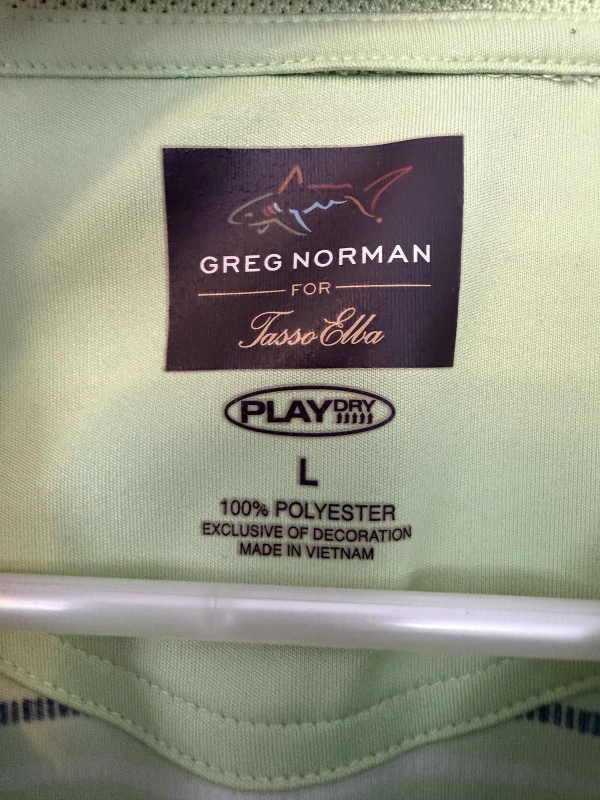 Other Greg Norman for Tasso Elba Green Striped Polo Shirt Size L Size US L / EU 52-54 / 3 - 2 Thumbnail