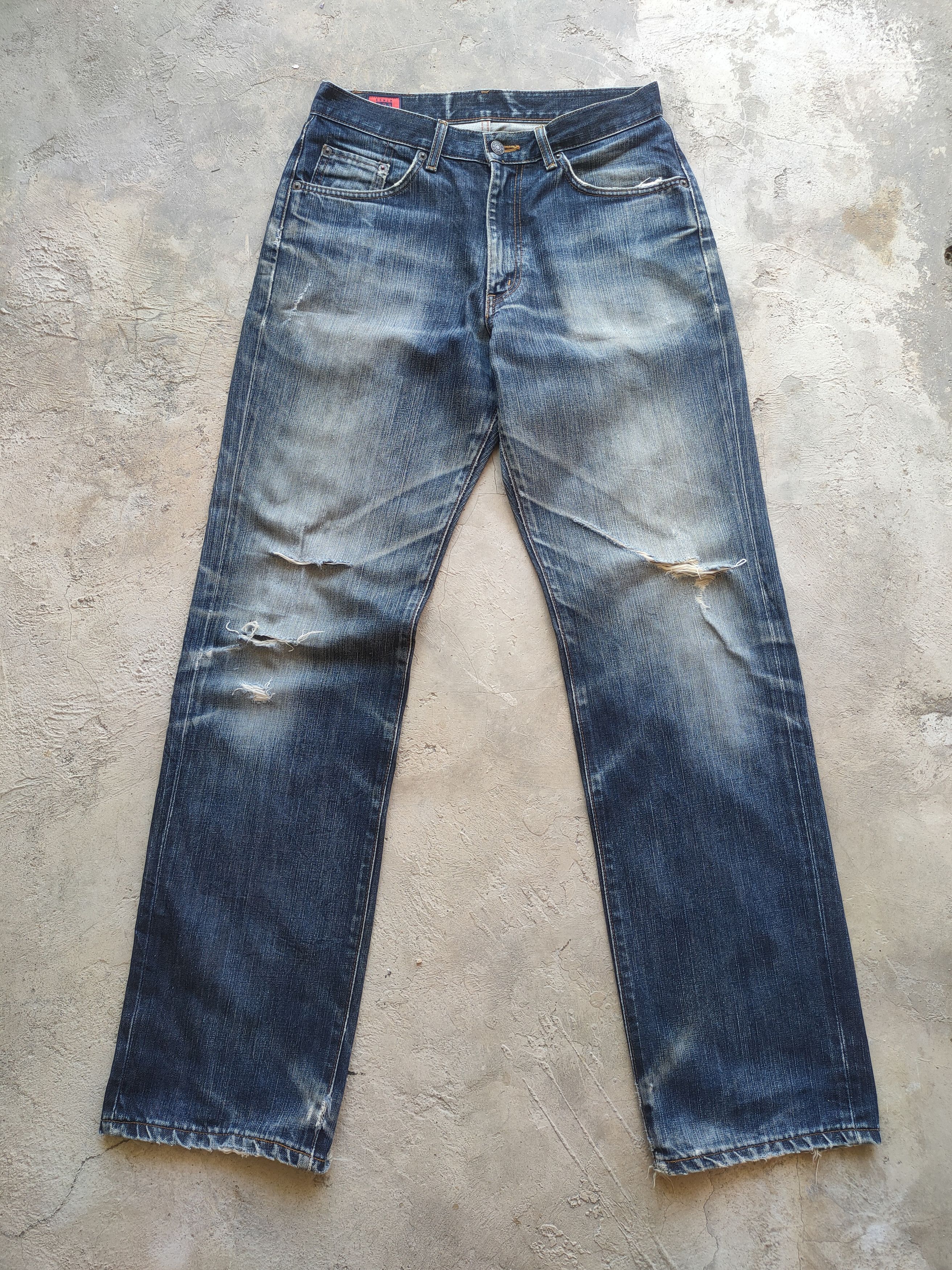 Edwin W32×33 VINTAGE EDWIN 503 DISTRESSED FADED JEAN PANTS Size US 32 / EU 48 - 1 Thumbnail