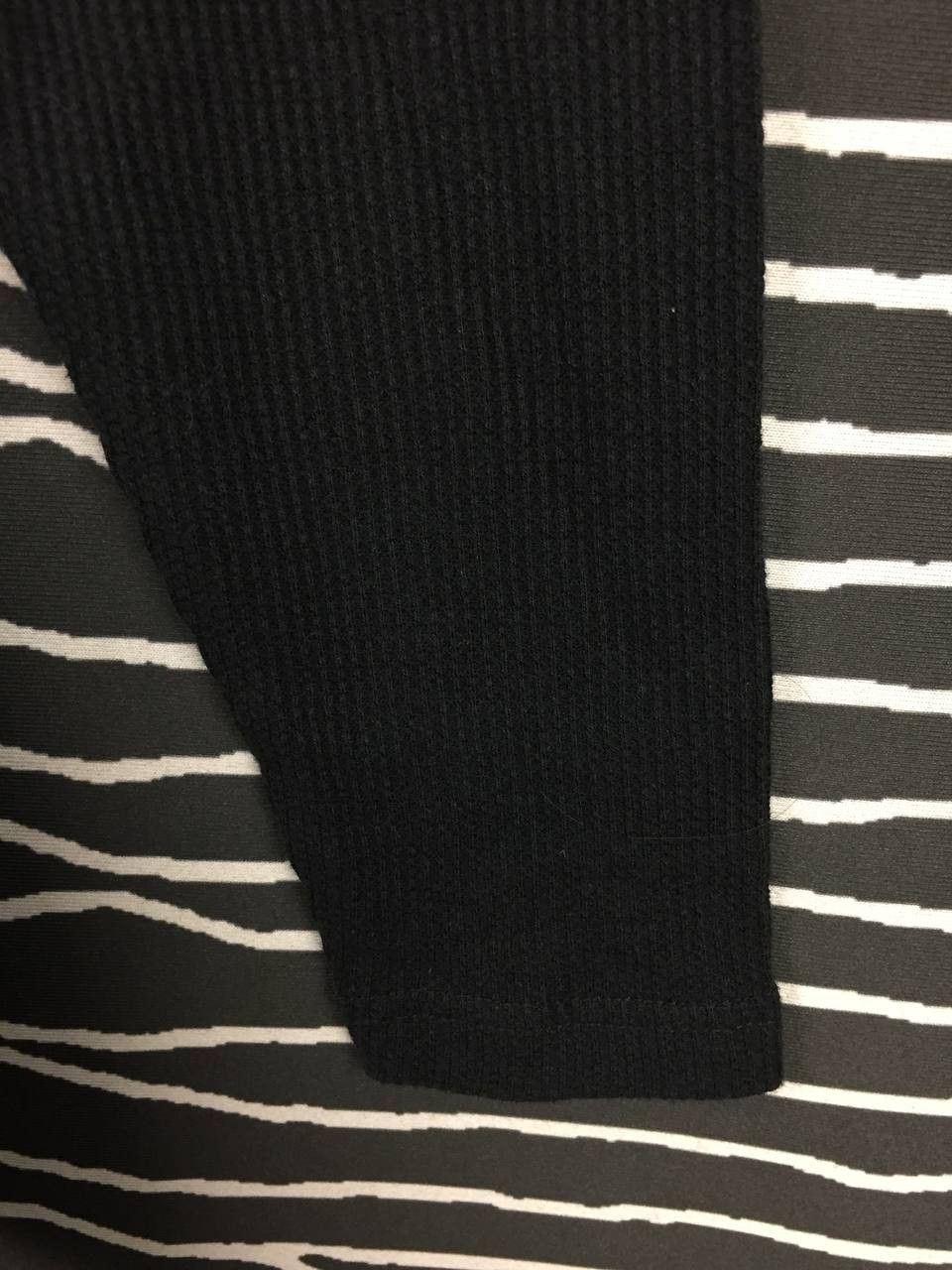 Vintage Basics Black Waffle Knit Long Sleeve Henley Tee Size US S / EU 44-46 / 1 - 4 Thumbnail
