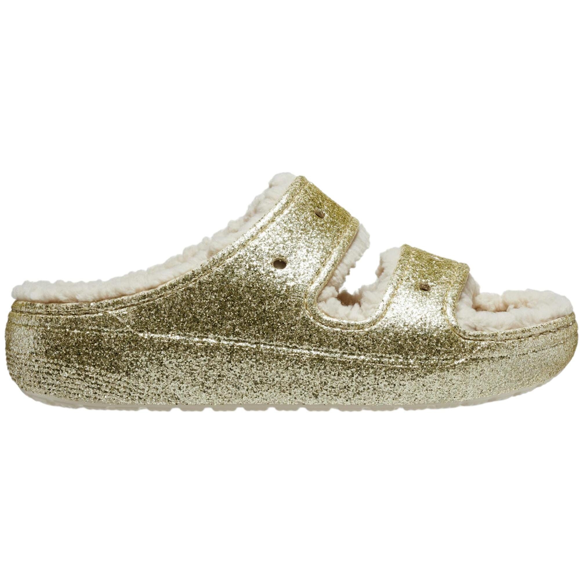 Crocs Classic Cozzzy Sandals Stucco / Glitter 208979-160 Size US 6 / EU 39 - 1 Thumbnail