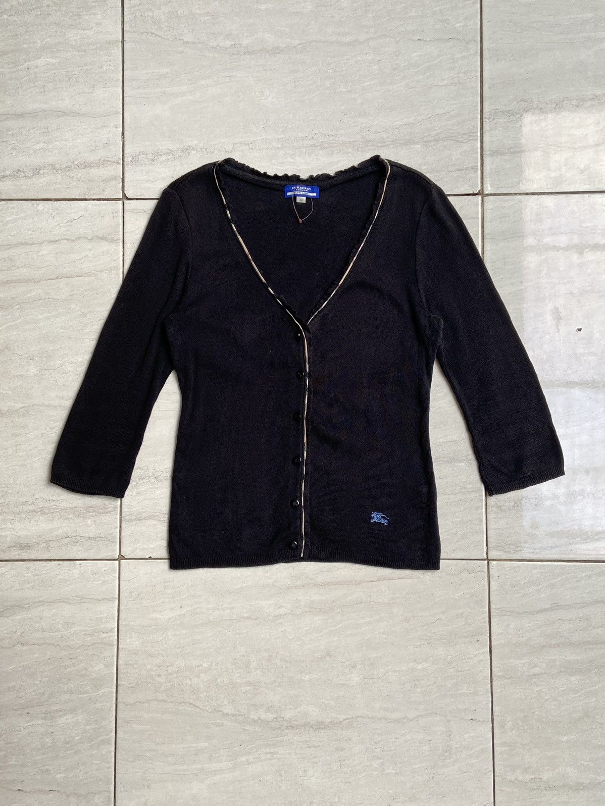 Burberry BURBERRY LONDON Black Cardigan Size US XS / EU 42 / 0 - 5 Thumbnail