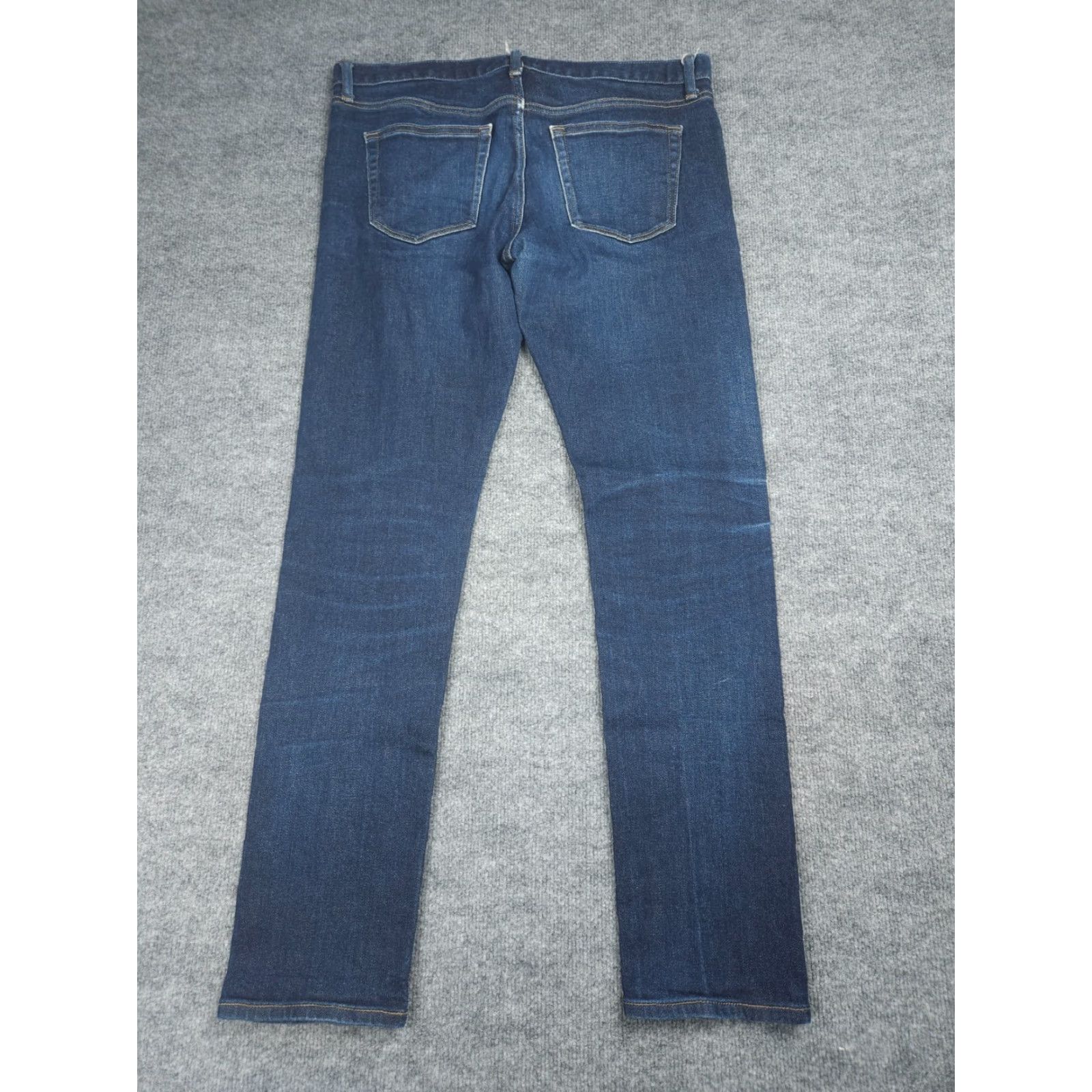 Uniqlo Uniqlo Jeans Mens Slim Straight 35x34 Blue Selvedge Stretch Kaihara Denim Pants City Inseam 34 Regular Size US 35 - 2 Thumbnail