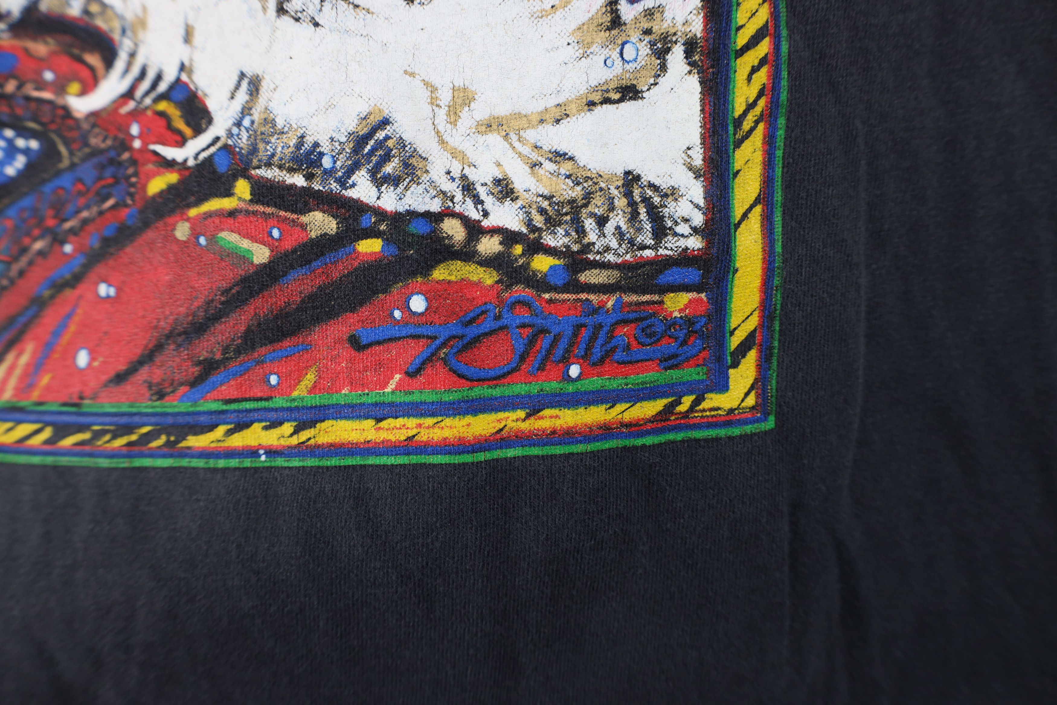 Harley Davidson Vintage Y2K 2000 Harley Davidson Fire Flames T-Shirt USA Size US XL / EU 56 / 4 - 7 Thumbnail