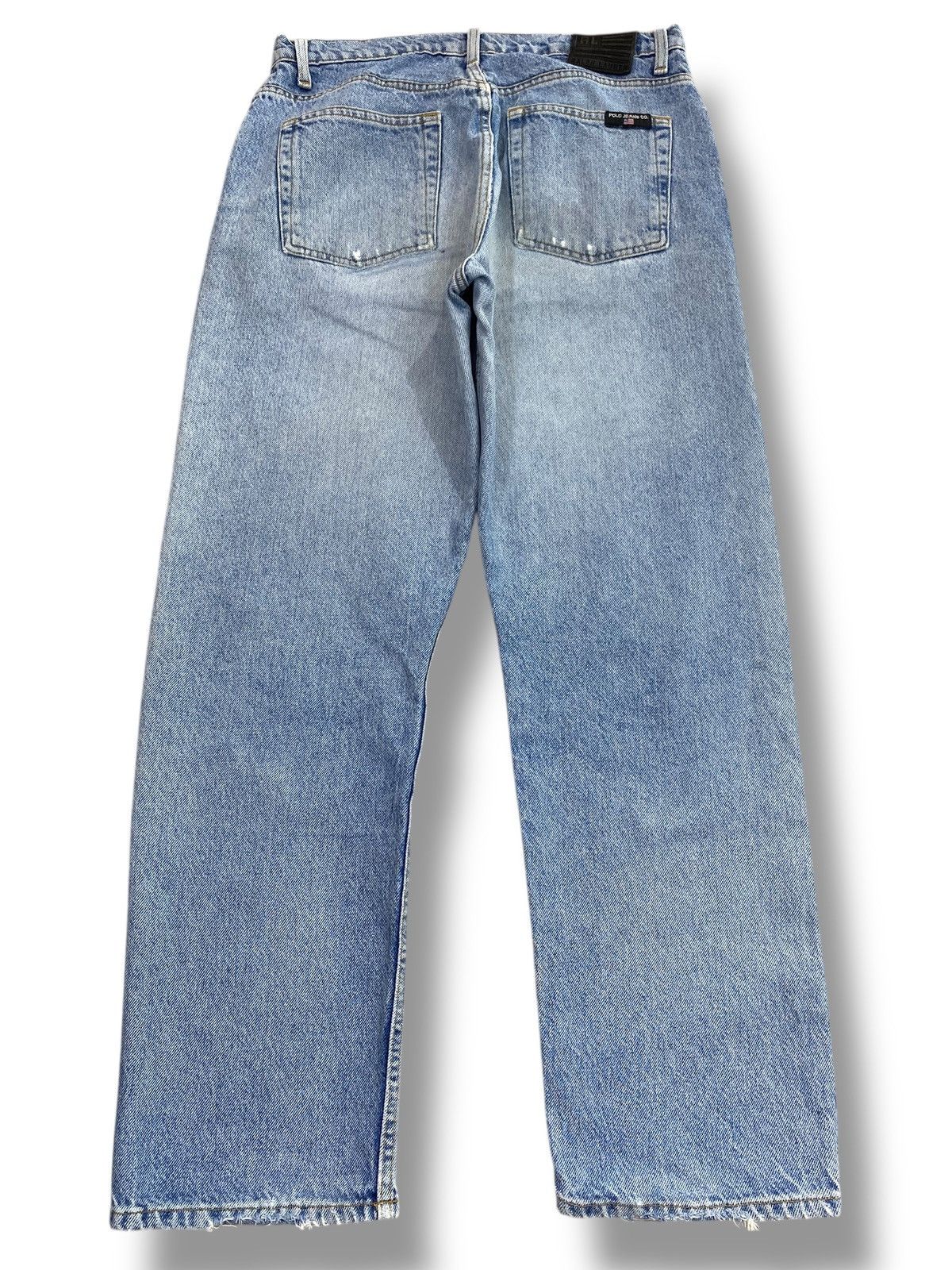 Polo Ralph Lauren Polo Ralph Lauren Acid Blue Wash Style Wide Leg Jeans Size US 31 - 3 Thumbnail