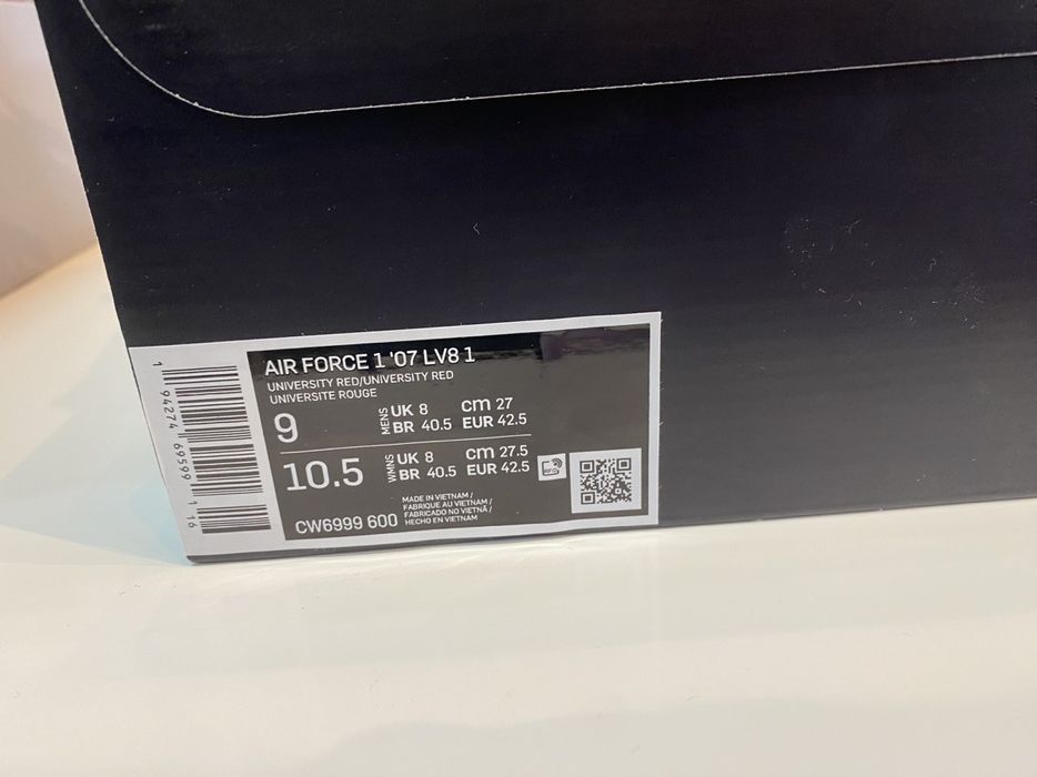 university red air force 1 men