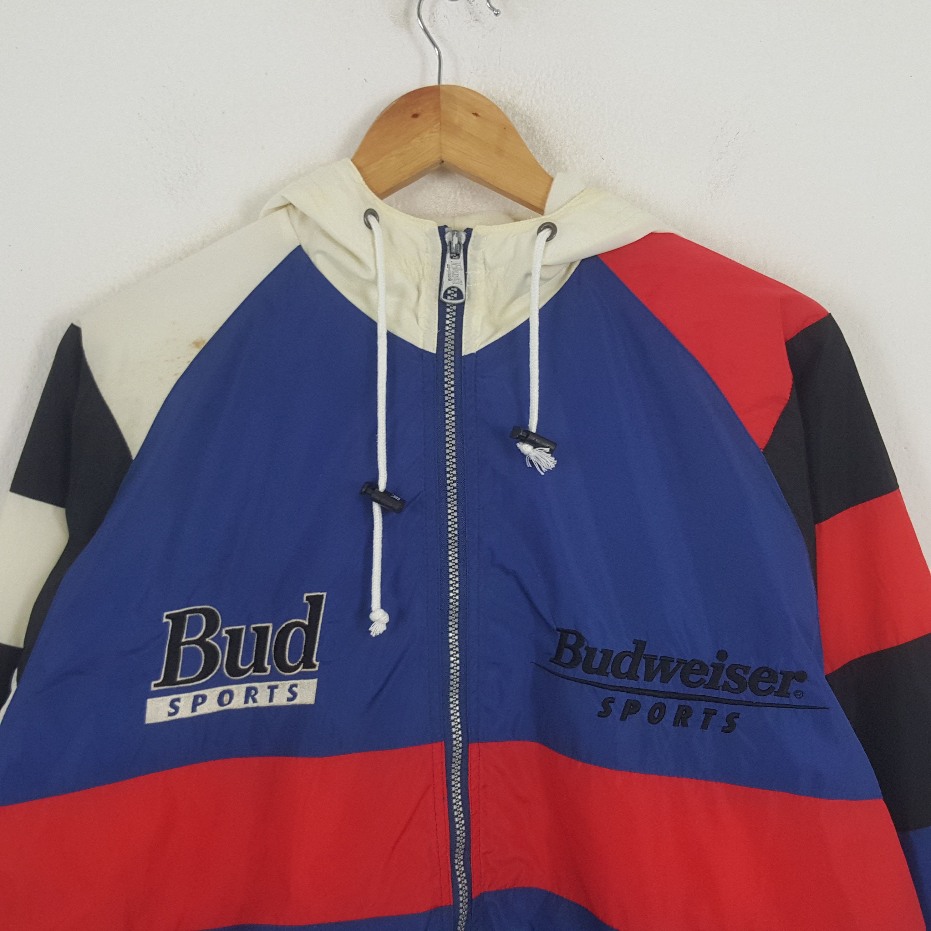 Budweiser × Vintage Vintage Budweiser Sportwear Racing Motorsports Hoodie Jacket Size US L / EU 52-54 / 3 - 4 Thumbnail