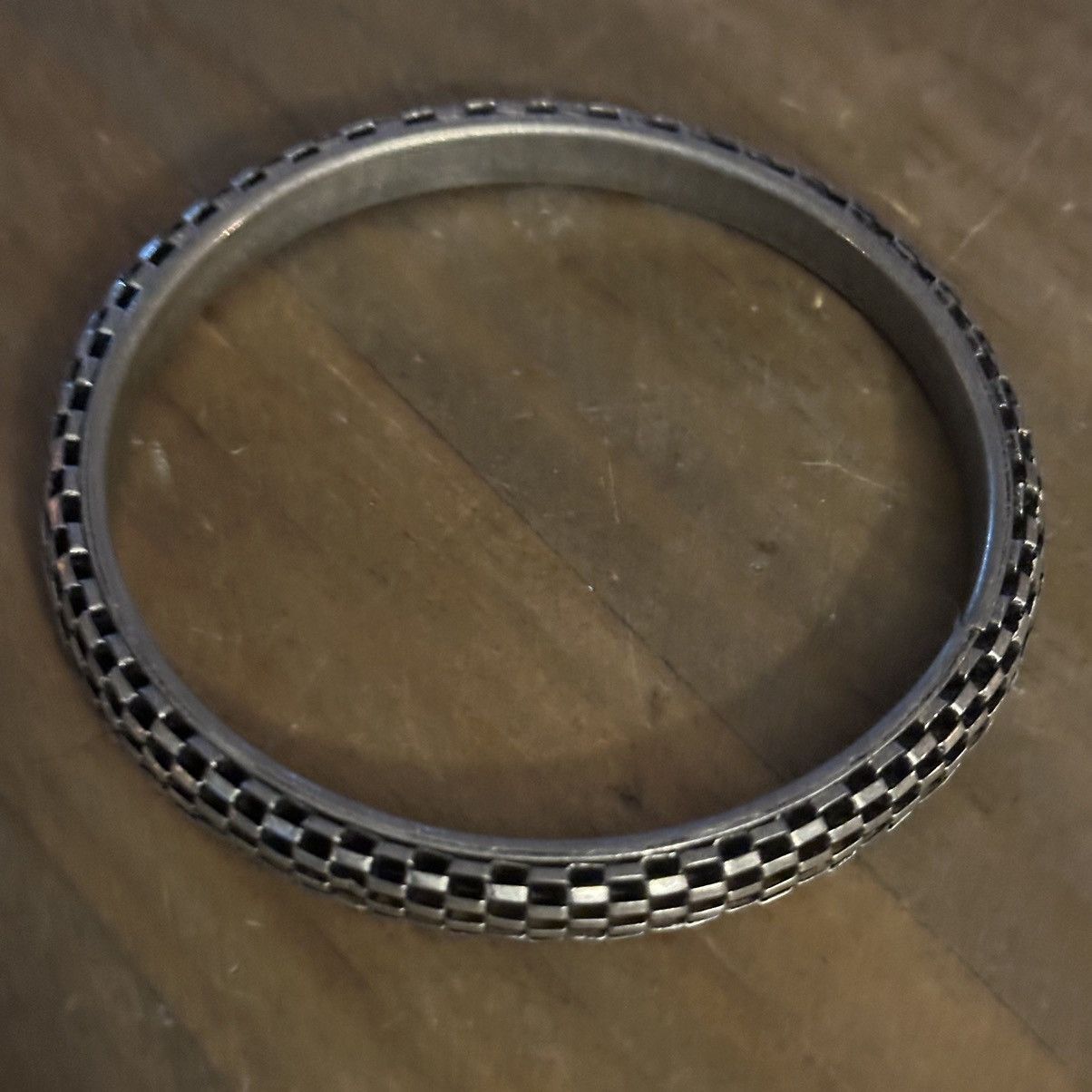 Vintage Vintage silver tone mesh bangle bracelet Size ONE SIZE - 5 Thumbnail