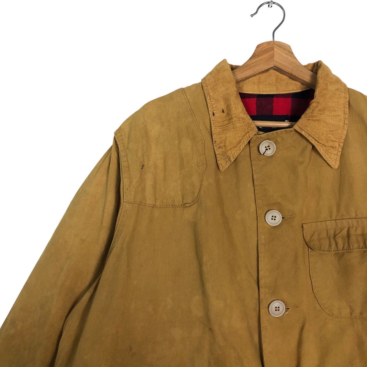 Japanese Brand 🔥Vtg Chore Duck Canvas Chore Jacket Redhead Punk Tartan Size US XL / EU 56 / 4 - 7 Thumbnail