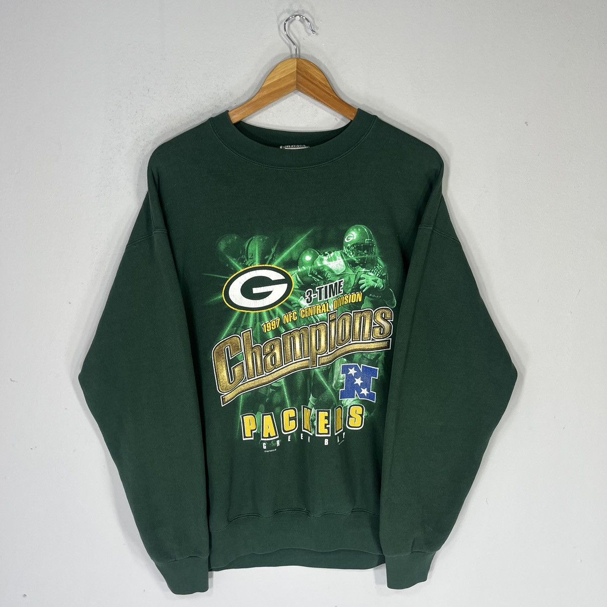 Lee × NFL × Vintage VINTAGE 90s LEE G PACKERS NFL BIG LOGO PRINTED 1997 Size US L / EU 52-54 / 3 - 1 Thumbnail