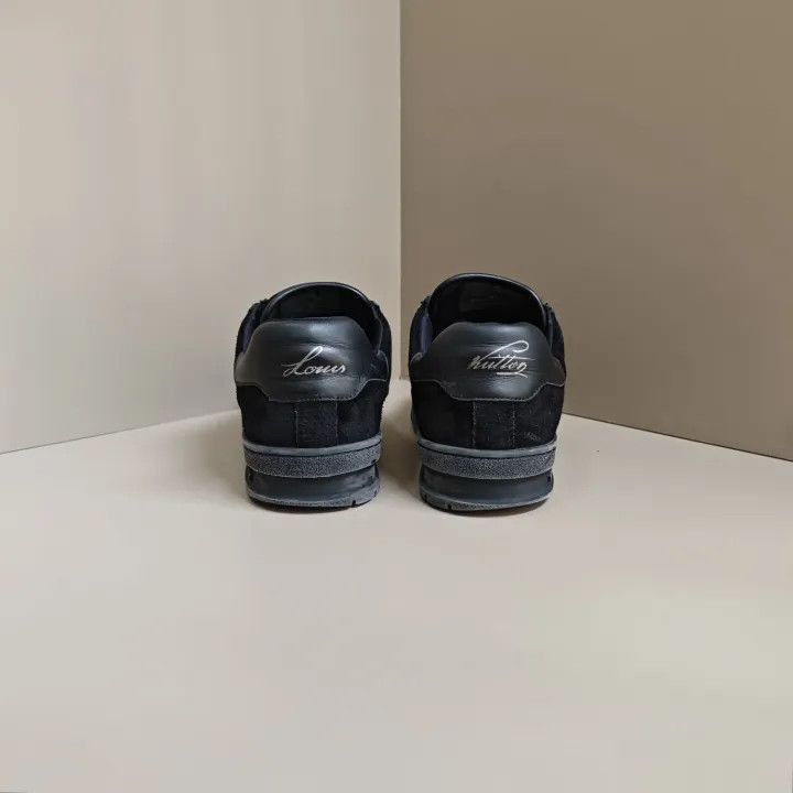 Other Louis Vuitton Trainer Sneakers in Black Suede -2508 Size US 8.5 / EU 41-42 - 3 Thumbnail